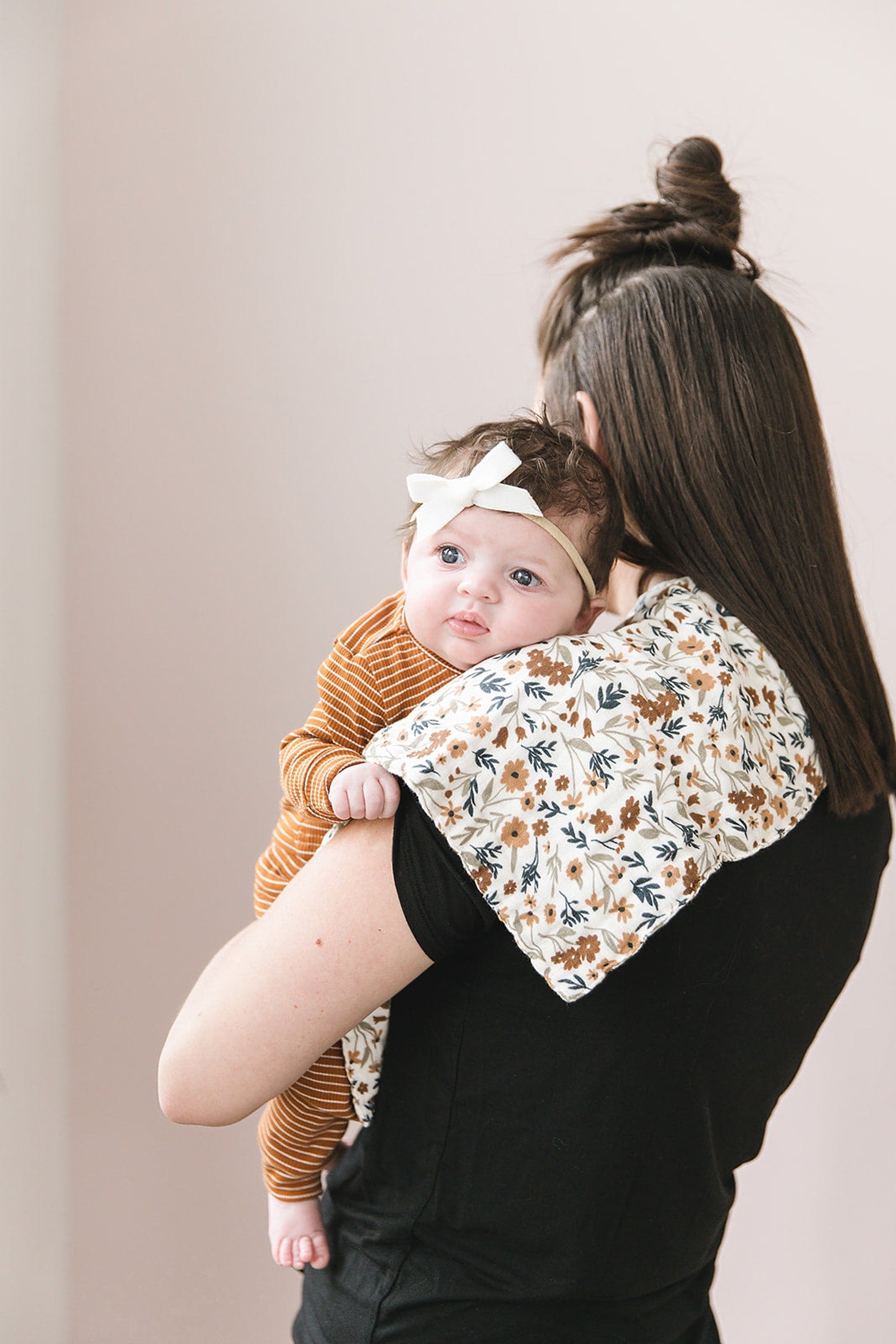 Harvest Floral Muslin Burp Cloth, 100% Cotton, Baby Essentials