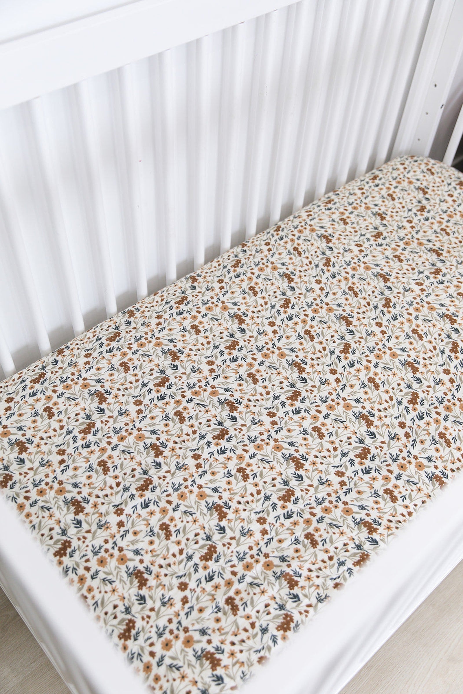 Harvest Floral Muslin Crib Sheet, 100% Cotton, Baby Essentials