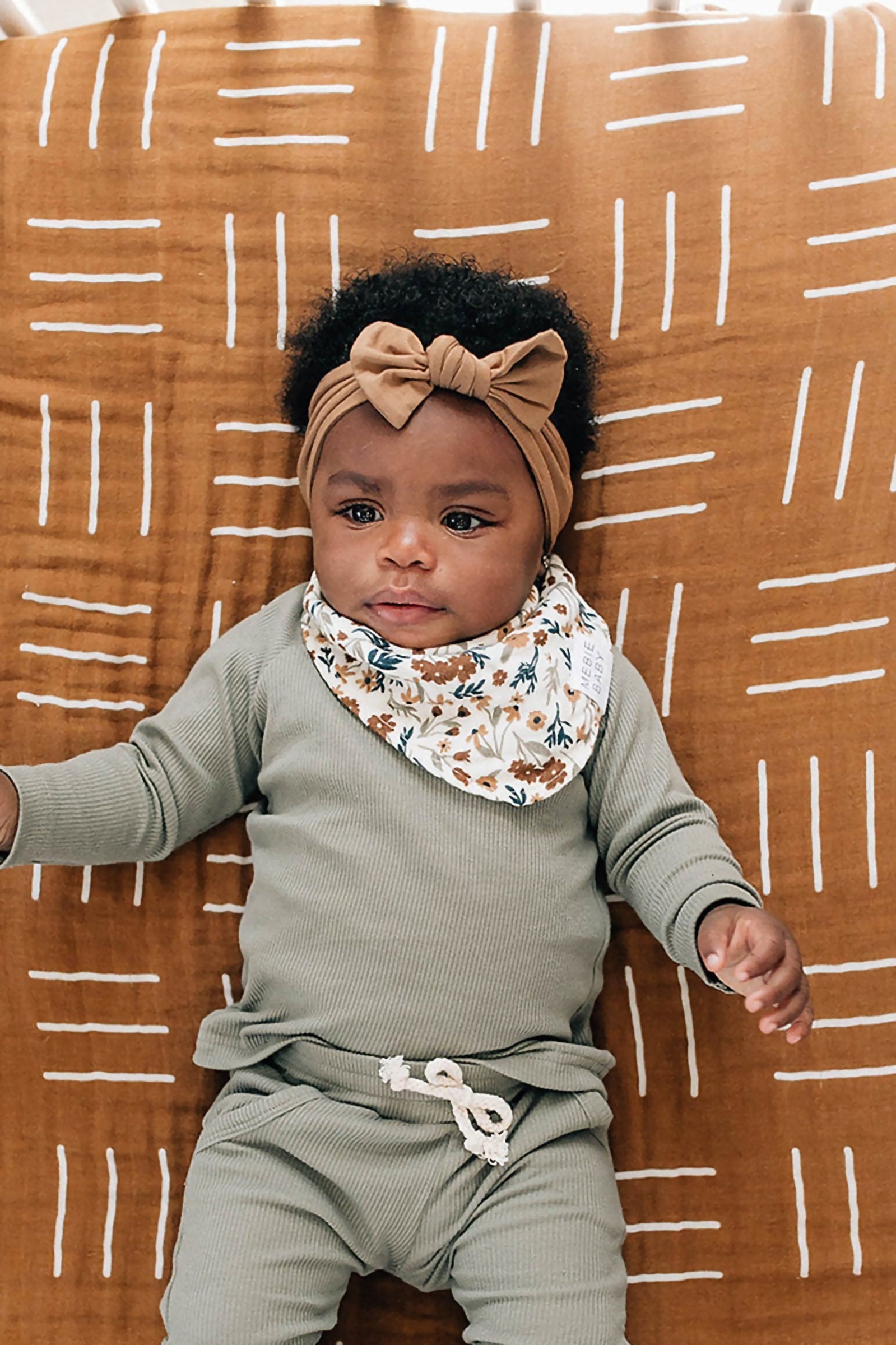 Harvest Floral Muslin Bib, 100% Cotton, Baby Essentials
