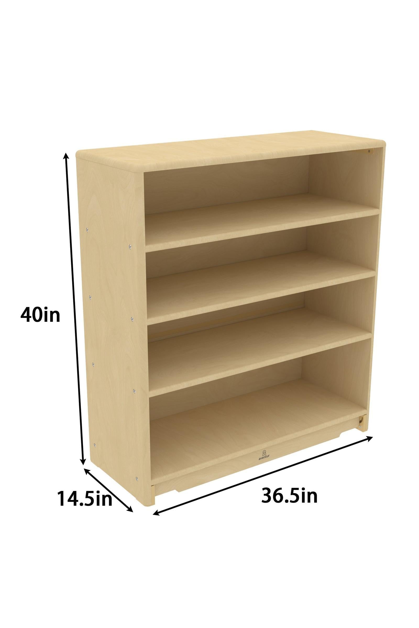 Montessori Tall Toy & Book Organizer for Kids' Rooms