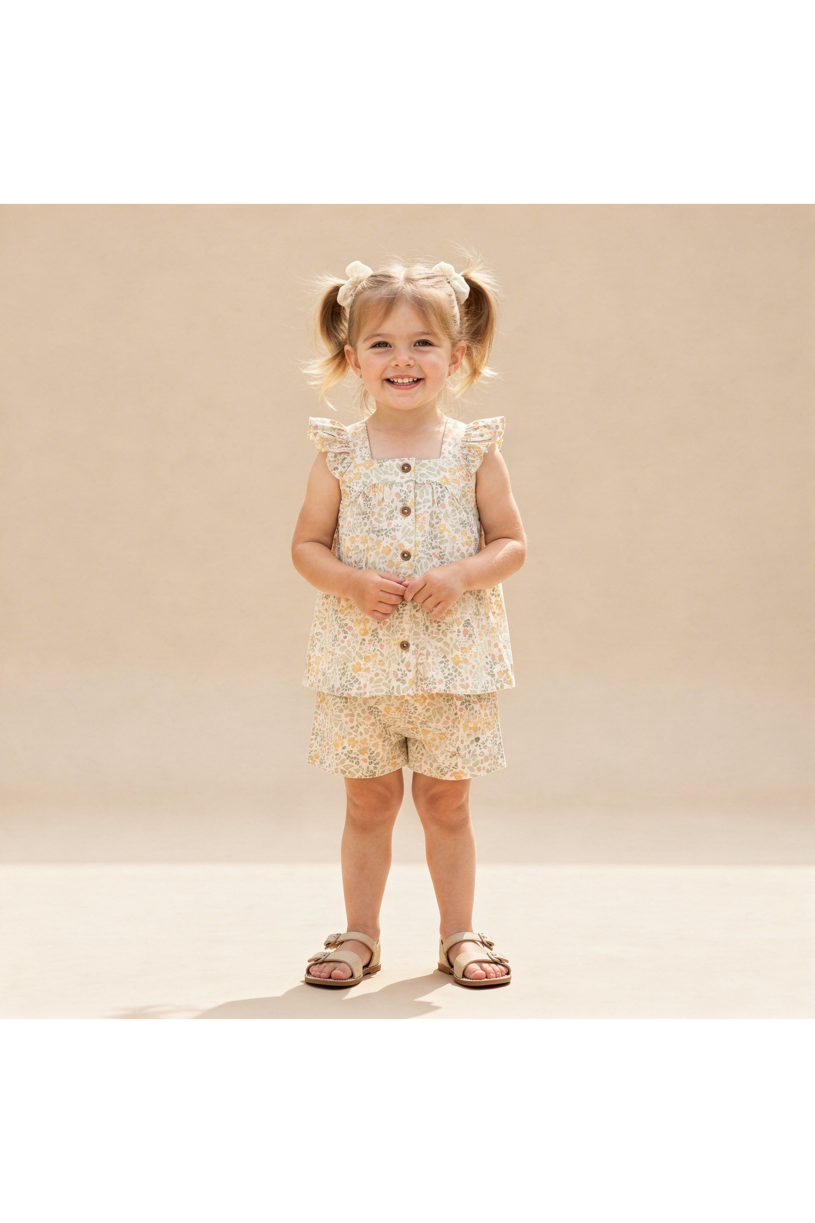 Organic Flutter Top & Shorts Set - Bloomfield