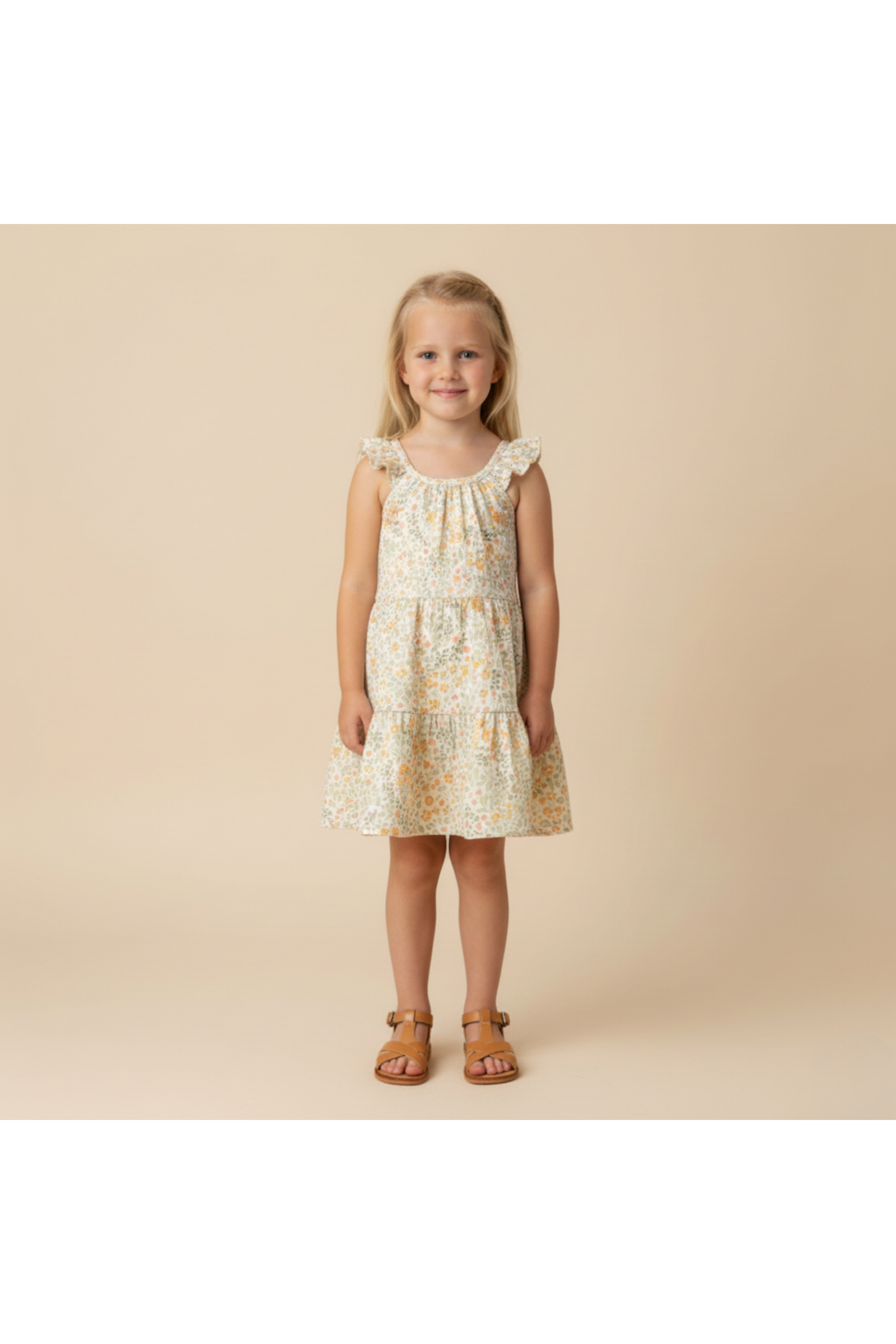 Organic Ruffle Tiered Dress - Bloomfield