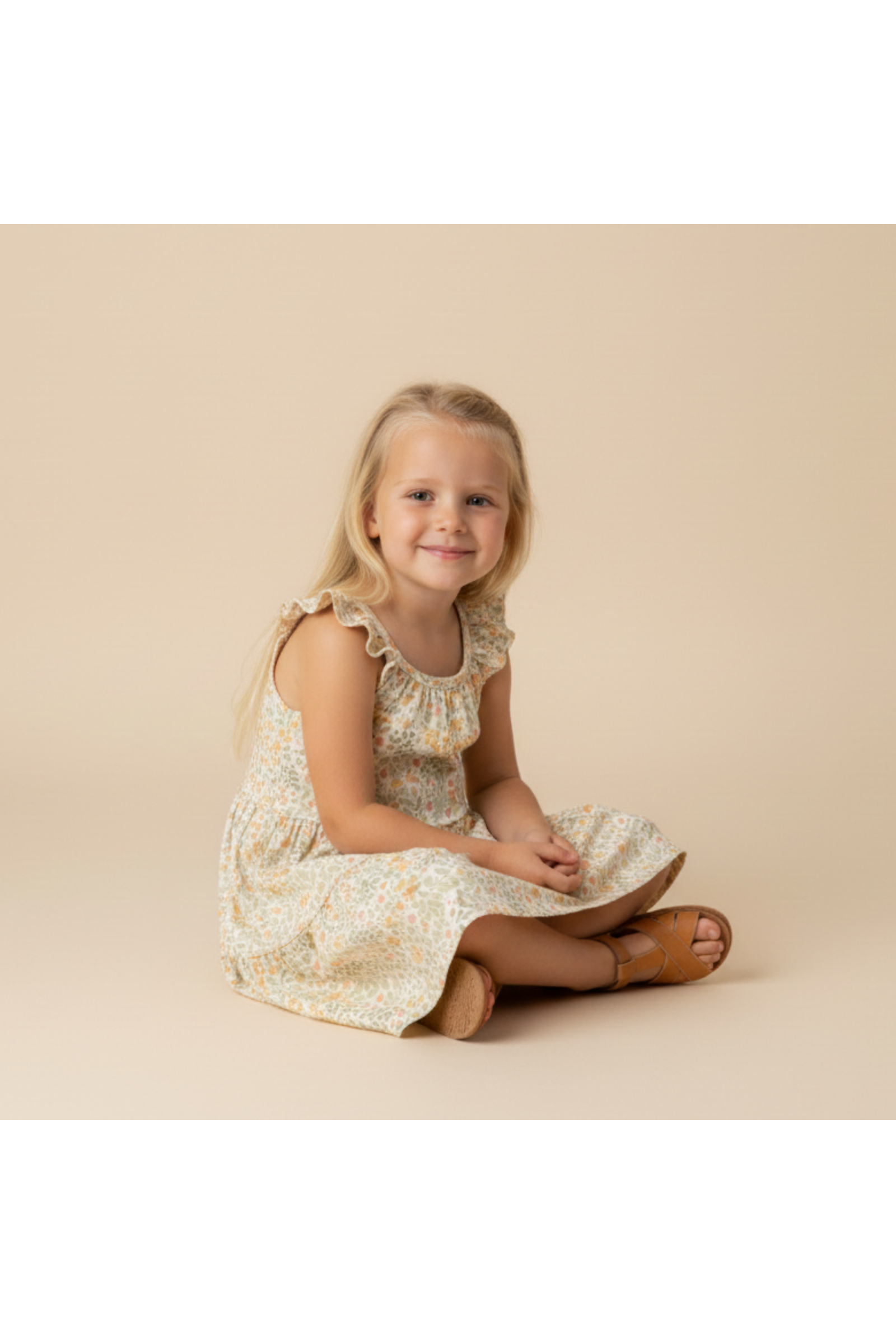 Organic Ruffle Tiered Dress - Bloomfield