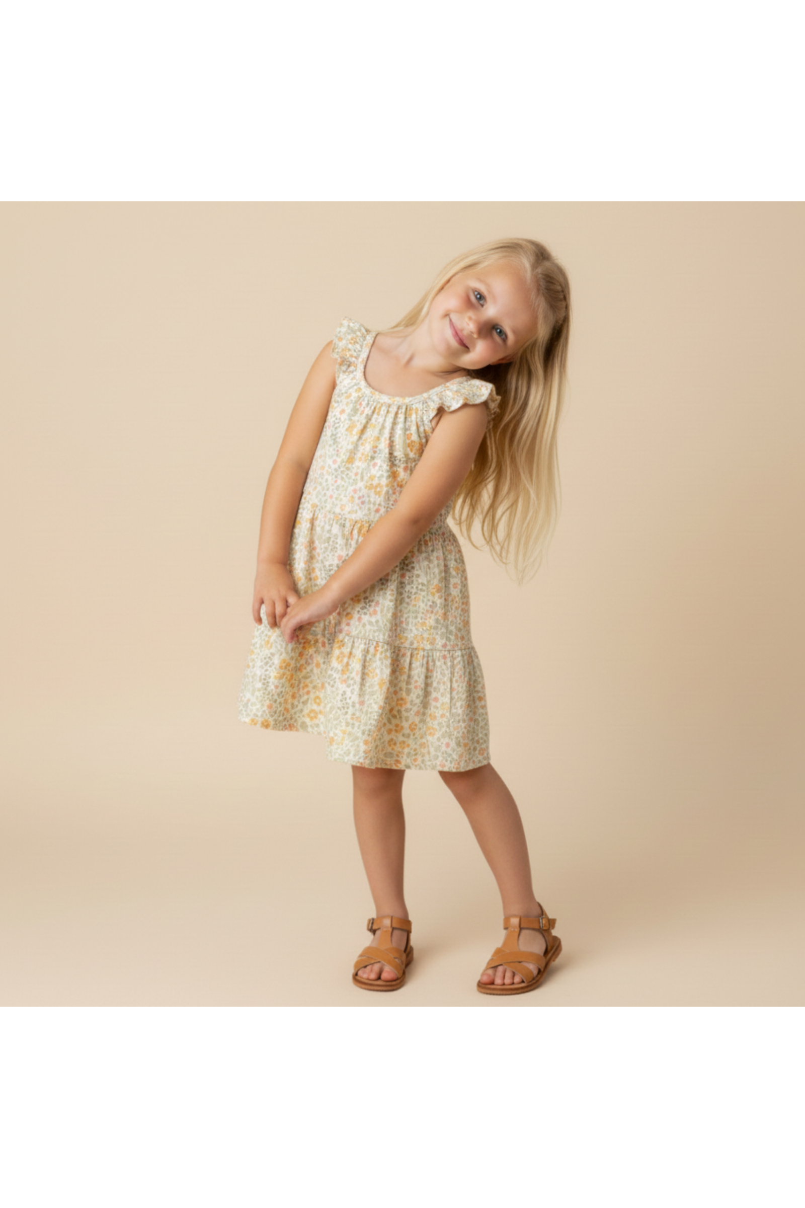 Organic Ruffle Tiered Dress - Bloomfield