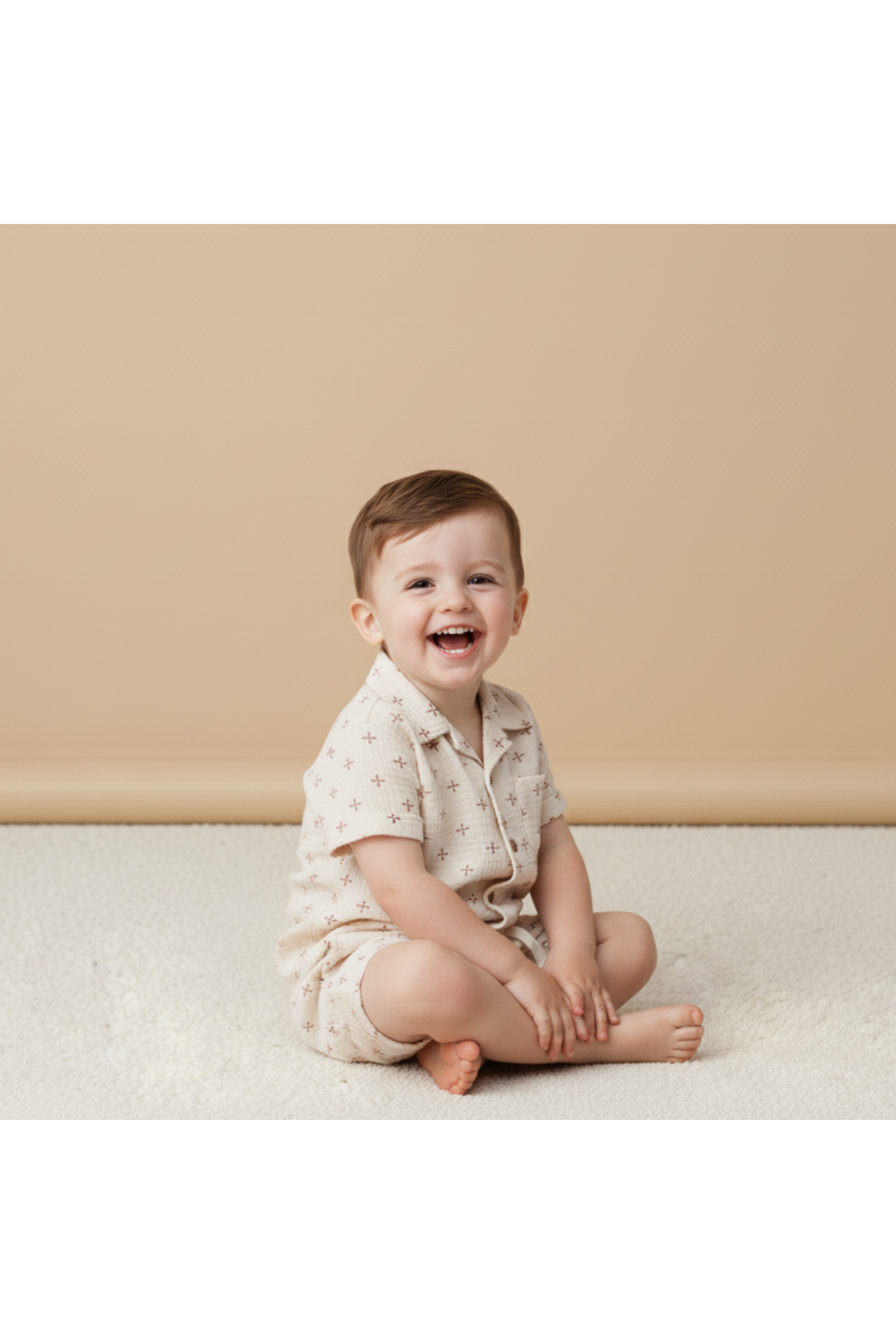 Organic Shirt & Shorts Set - Cross