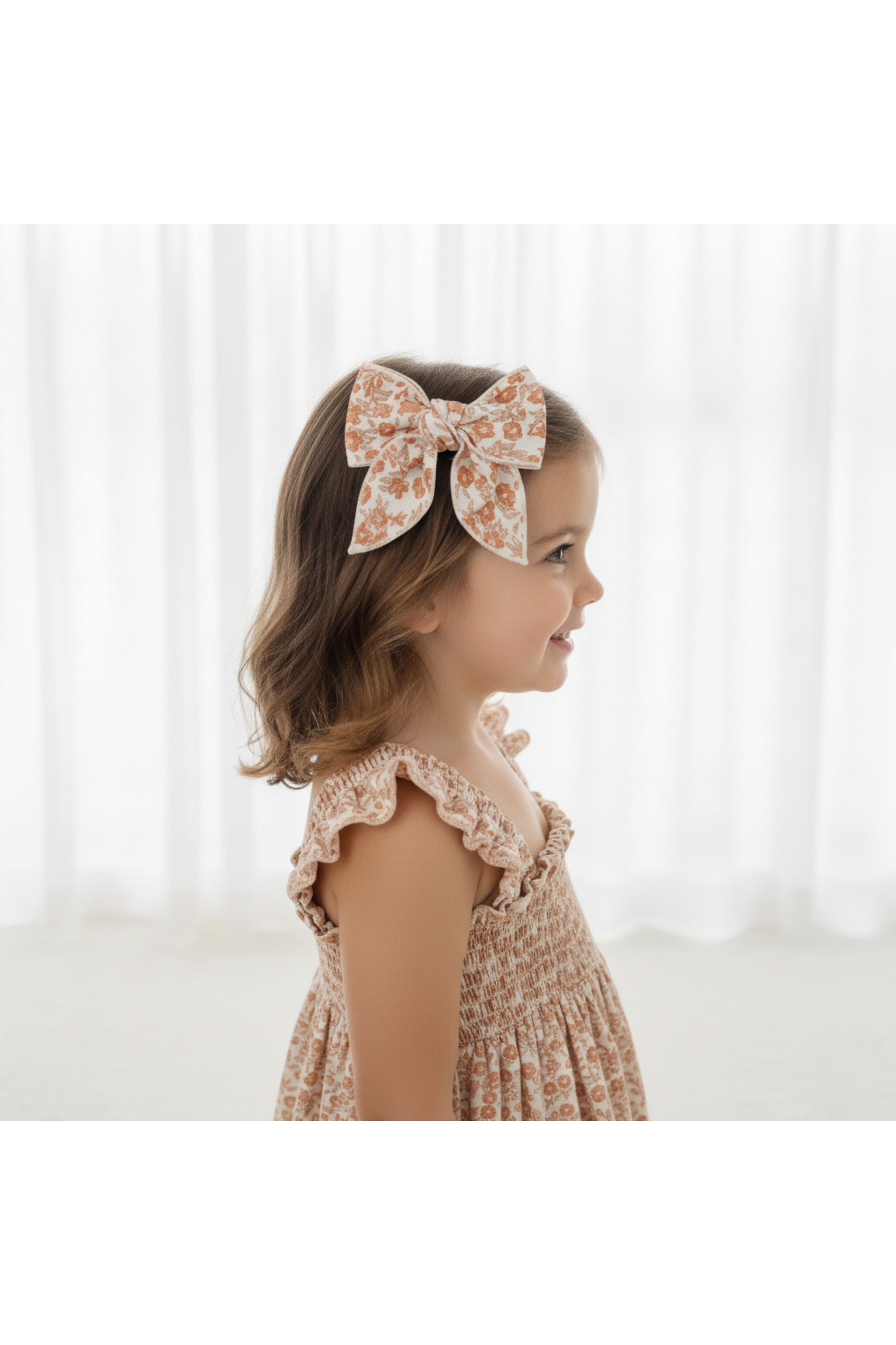 Organic Hair Bow Clip - Sienna