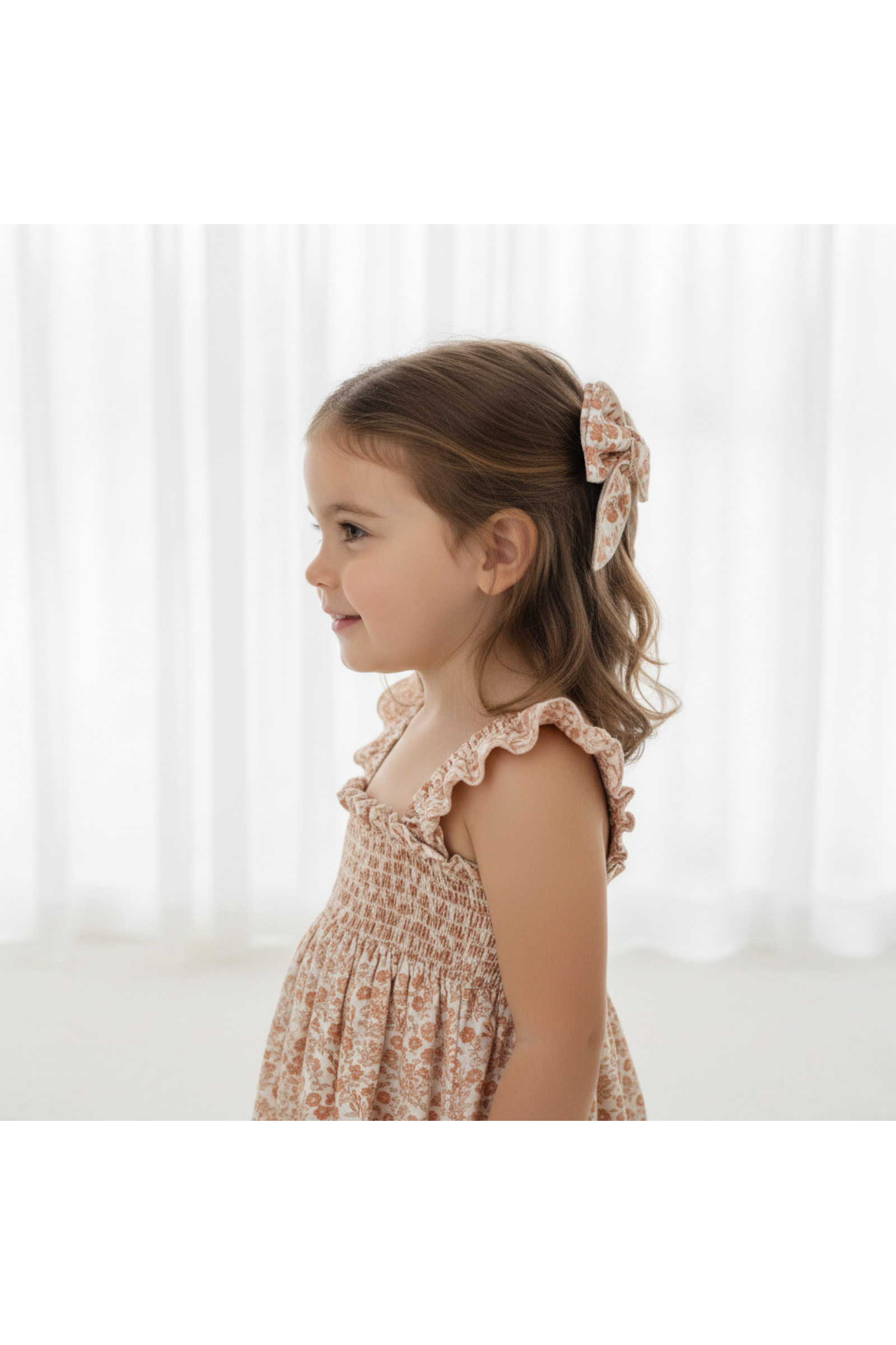 Organic Hair Bow Clip - Sienna