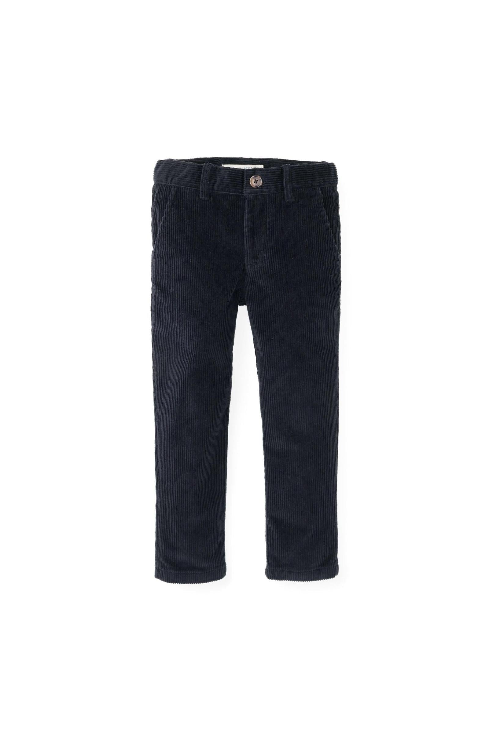 Organic Cotton Stretch Corduroy Pants, Black, Toddler & Kids