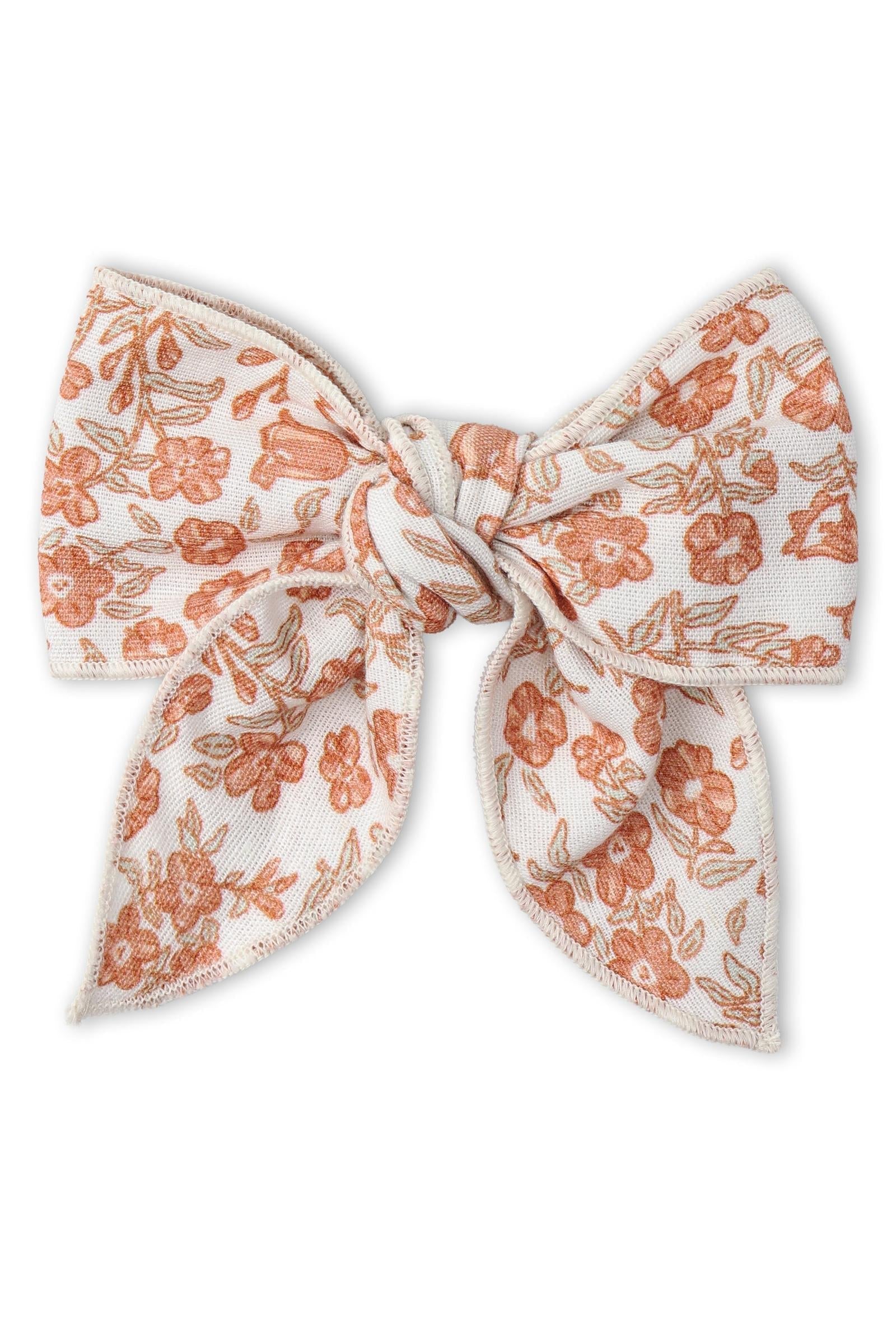 Organic Hair Bow Clip - Sienna
