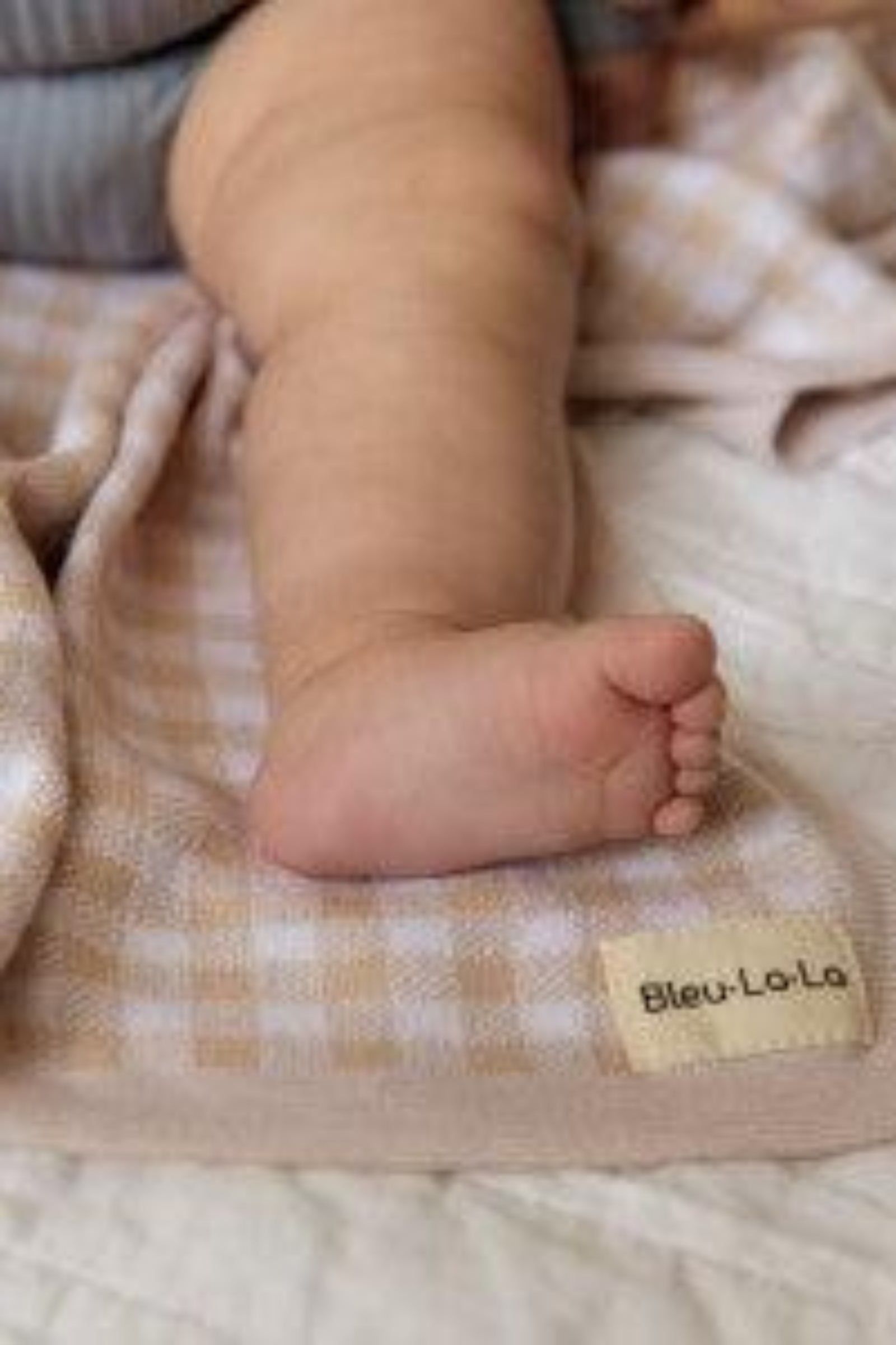 Checkered Knit Luxury Swaddle Blanket, 100% OEKO Tex Pima Cotton