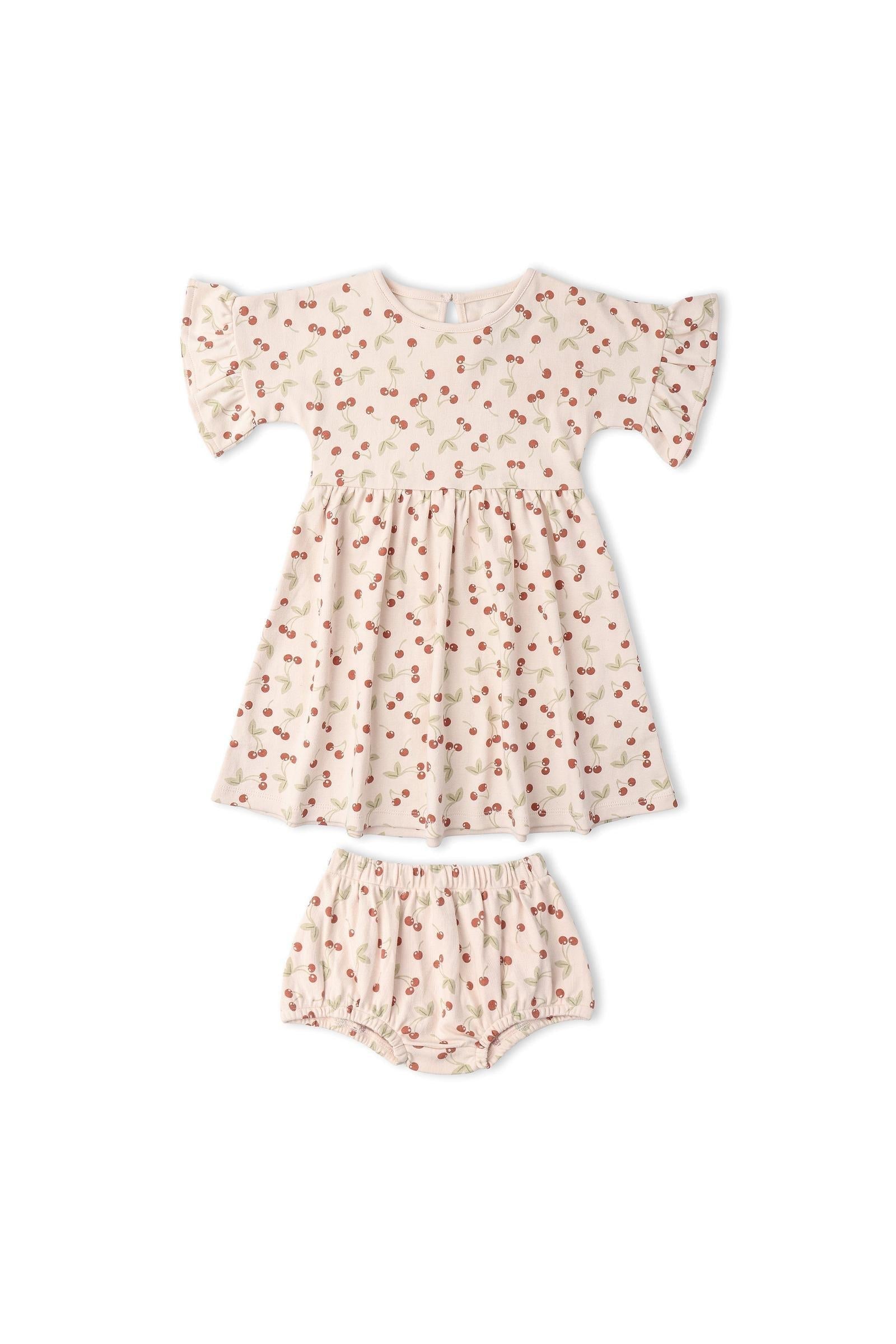 Organic Dolman Sleeve Dress - Cherry