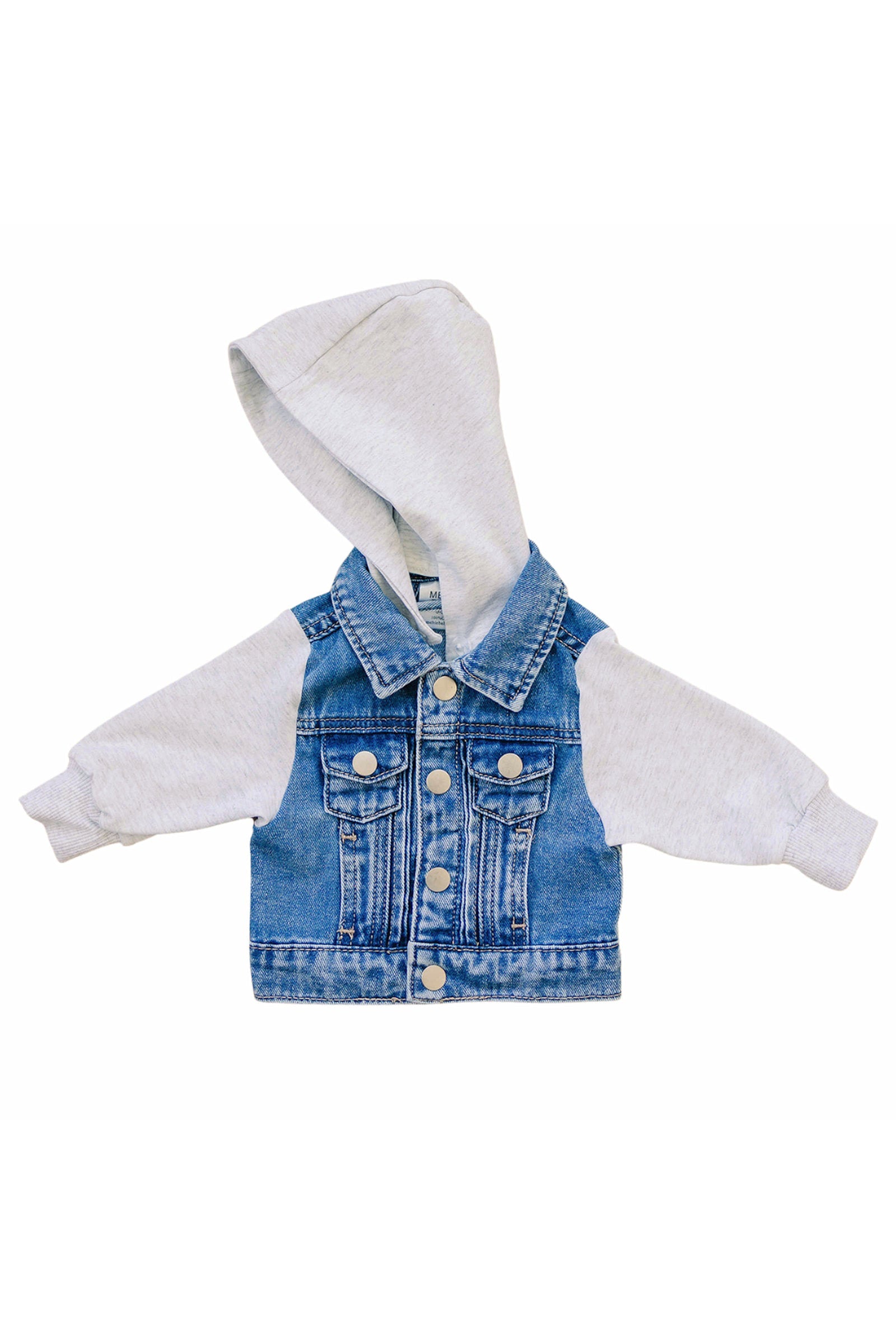 Baby & Toddler Hooded Jean Jacket, 100% Cotton, Gender Neutral, Gender Neutral, Baby