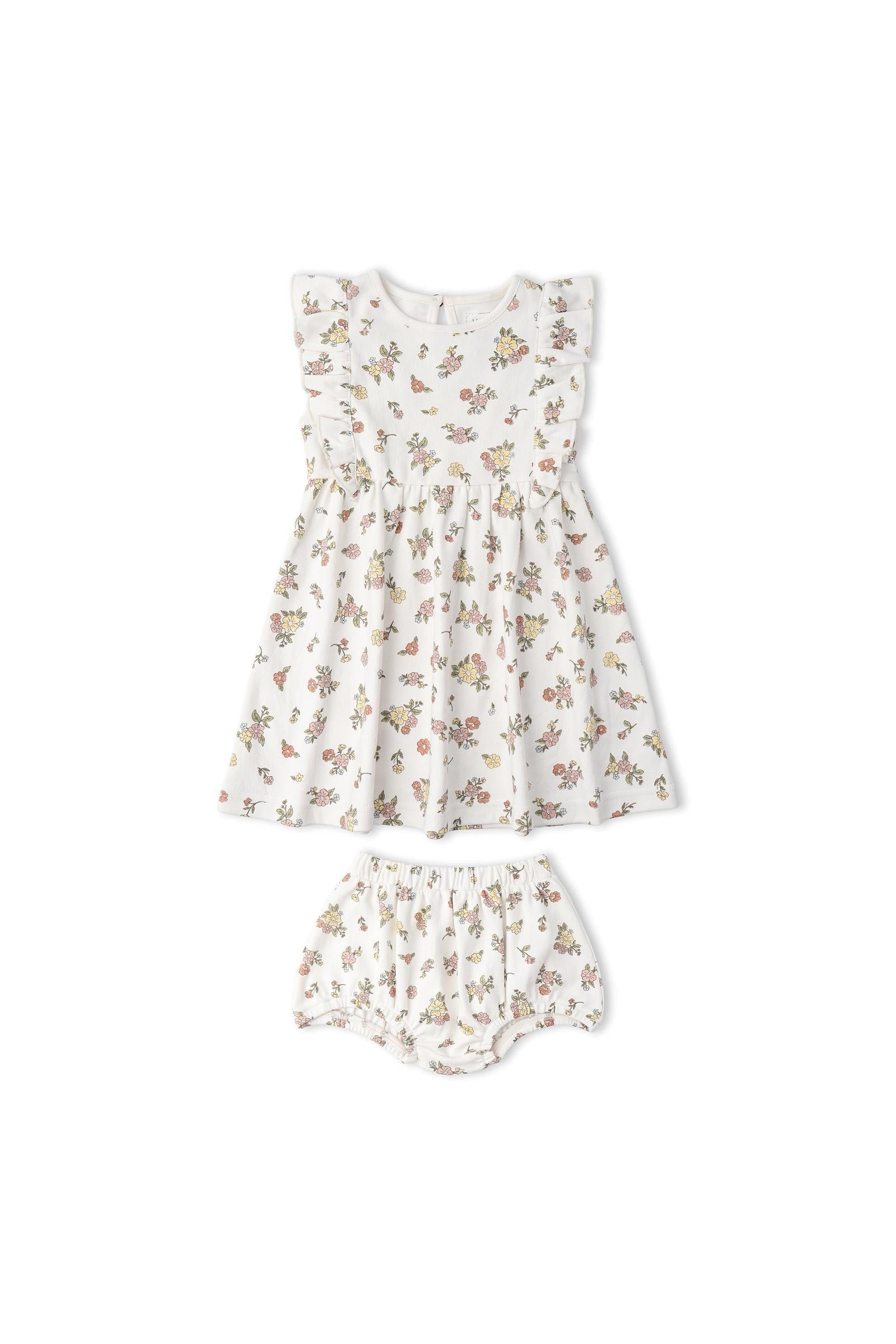 Organic Flutter Dress - Meadow