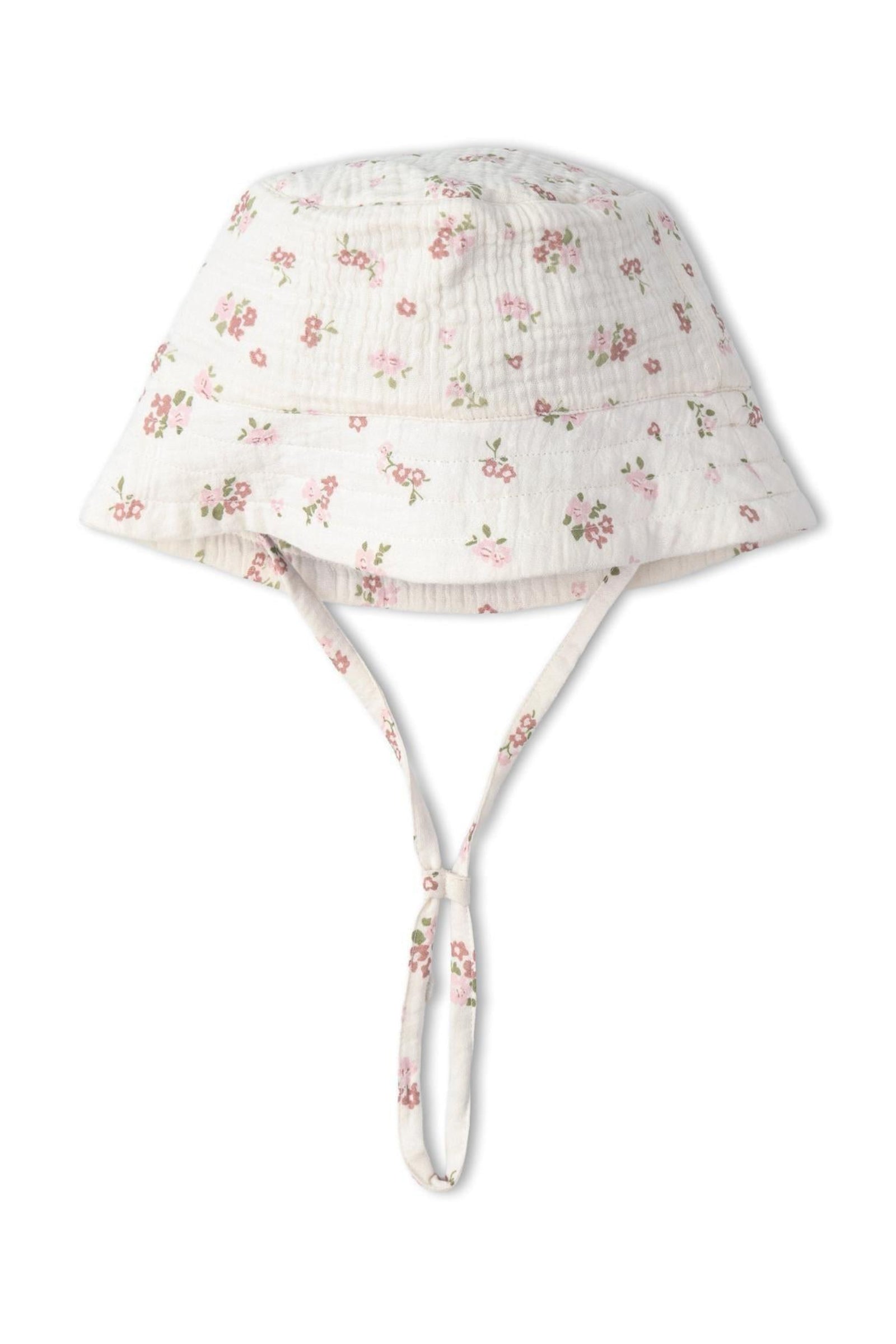 Organic Bucket Sun Hat - Blush Floral