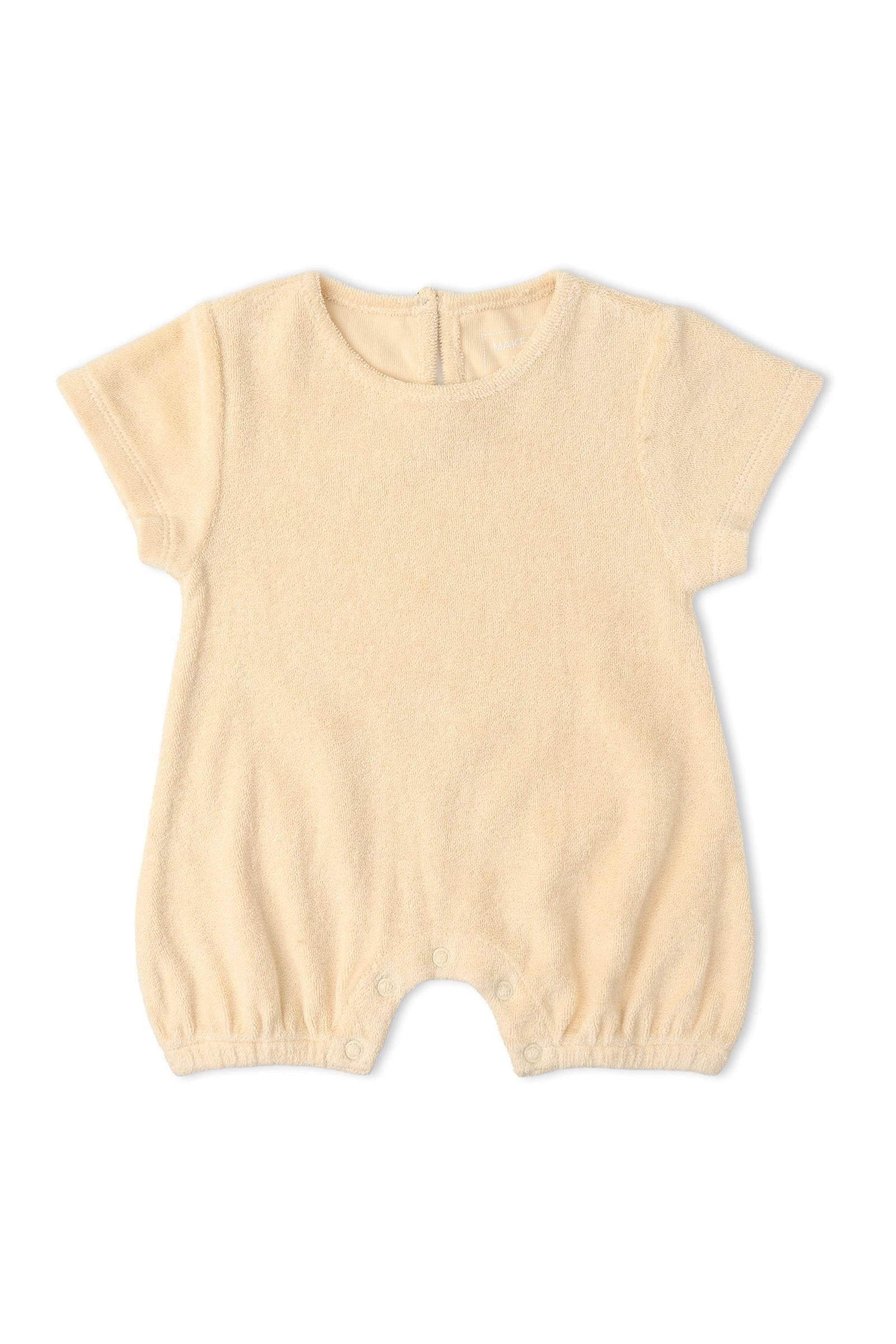 Organic Short Romper - Butter Yellow