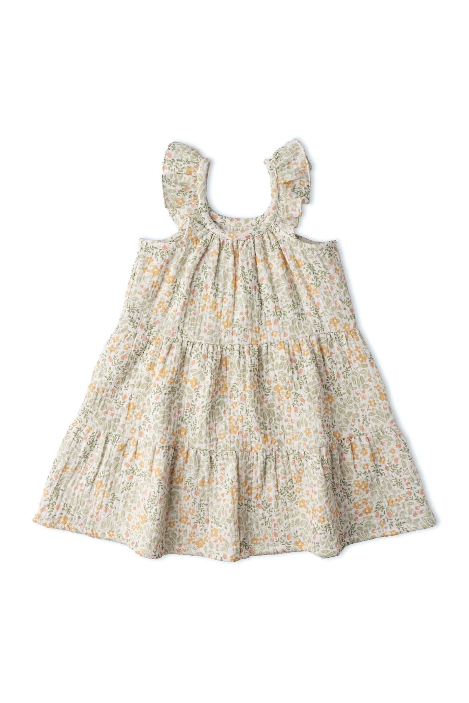 Organic Ruffle Tiered Dress - Bloomfield
