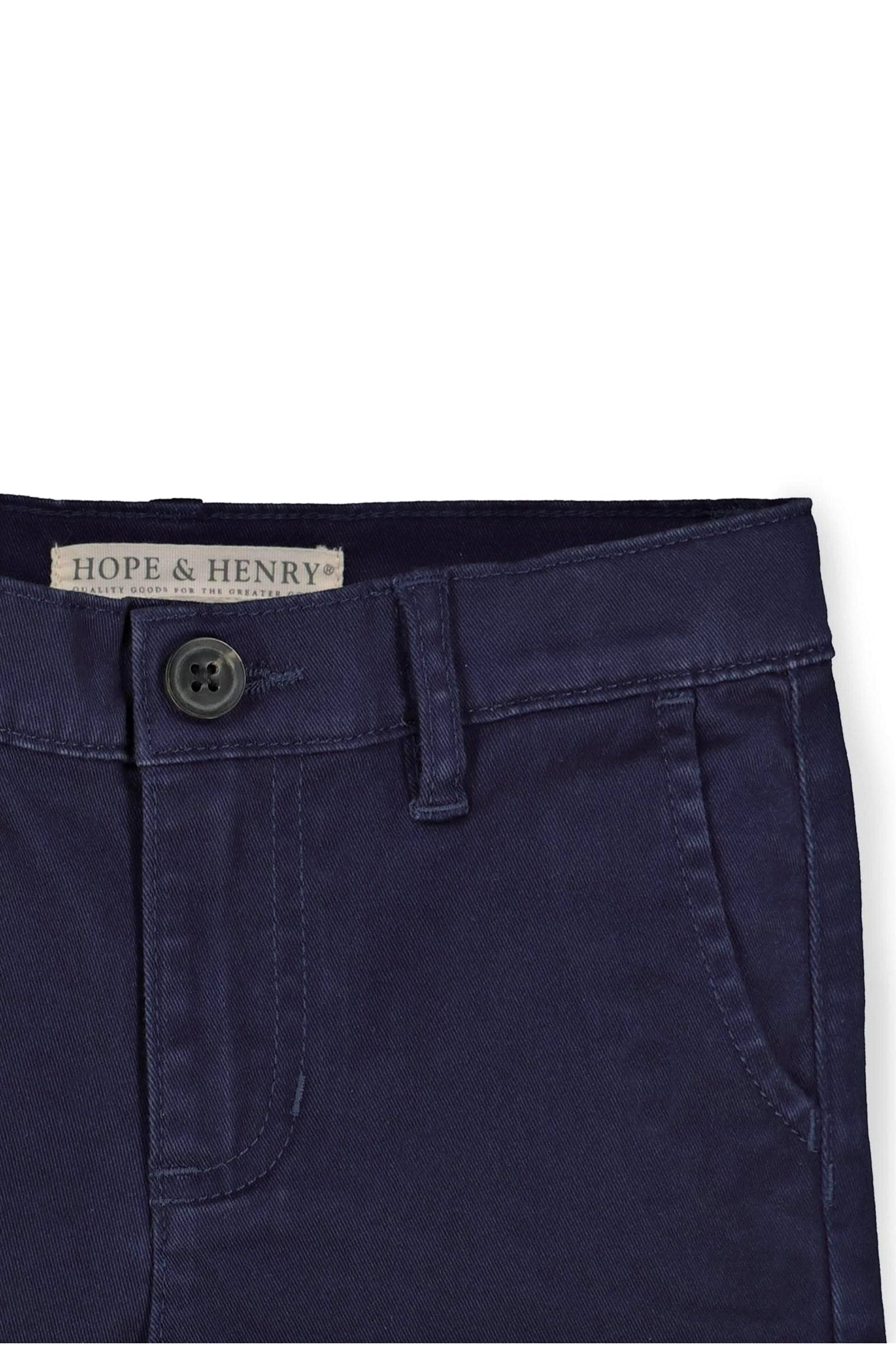 Organic Cotton Skinny Stretch Chino Pants, Navy, Sizes 2-16