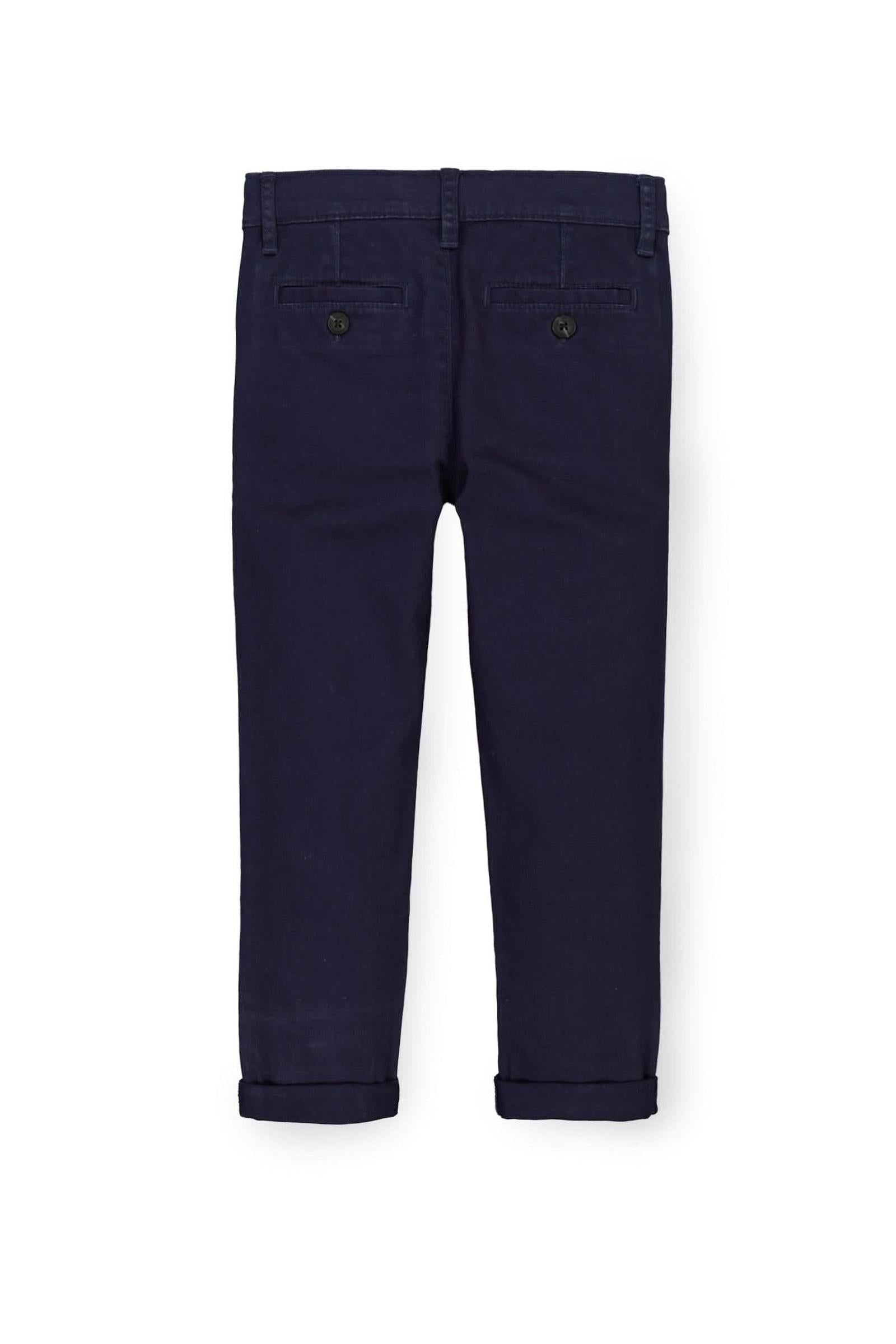 Indigo Skinny Stretch Organic Cotton Twill Chino for Baby Boys, Navy, Baby