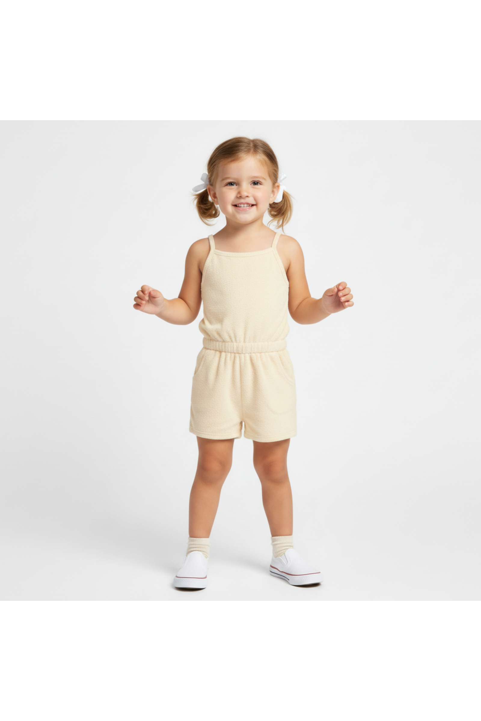 Organic Tank Romper - Butter Yellow