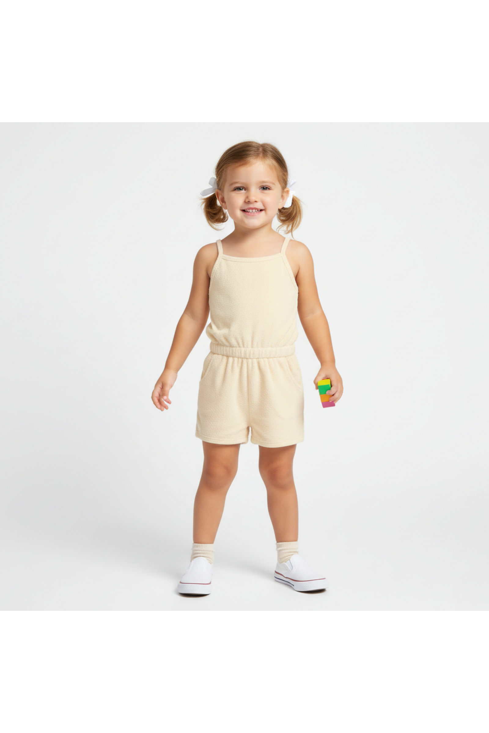 Organic Tank Romper - Butter Yellow