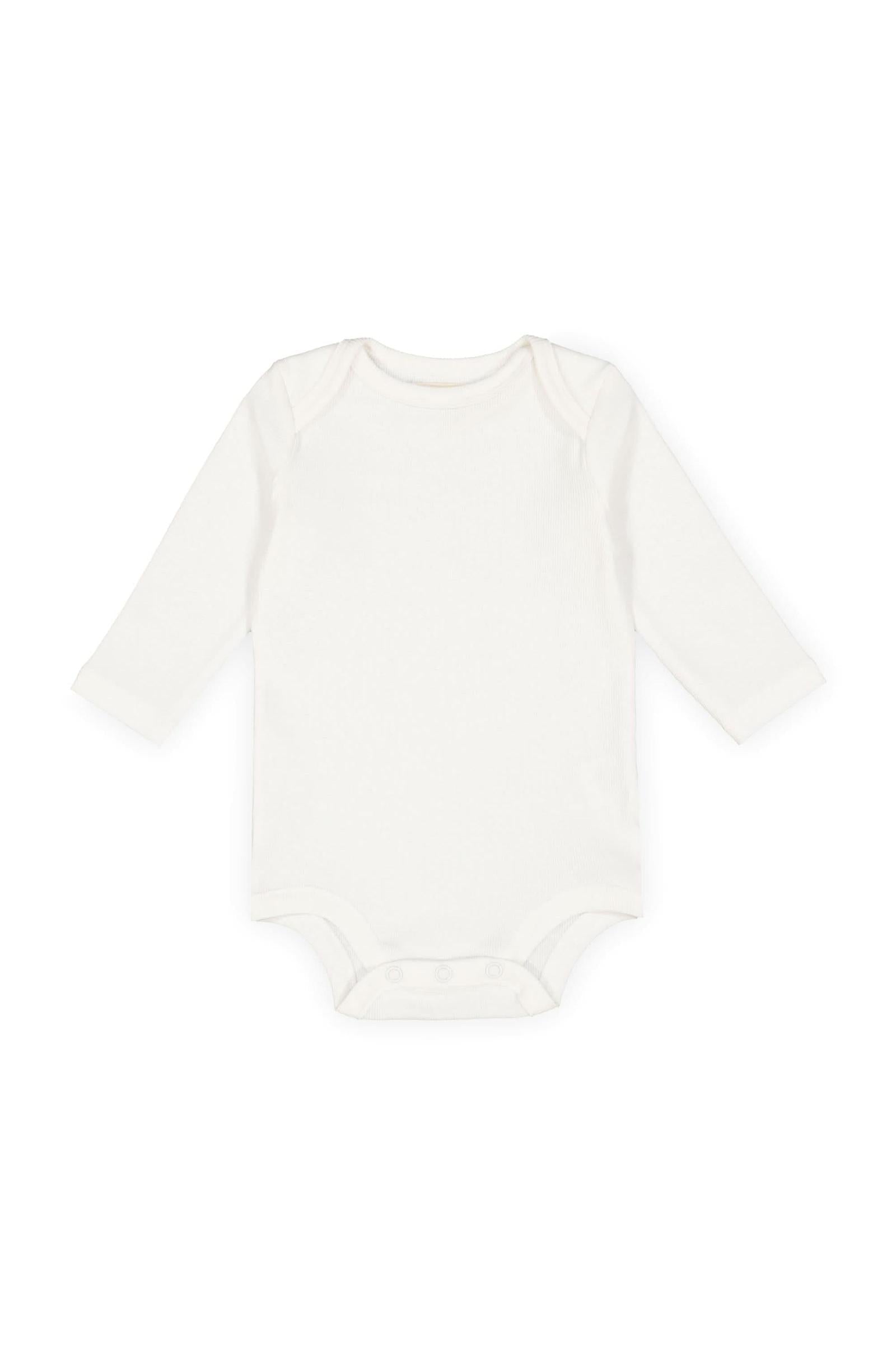 Baby Organic Cotton Knit Bodysuit and Sweater Overall Set, Soft White and Light Gray Heather