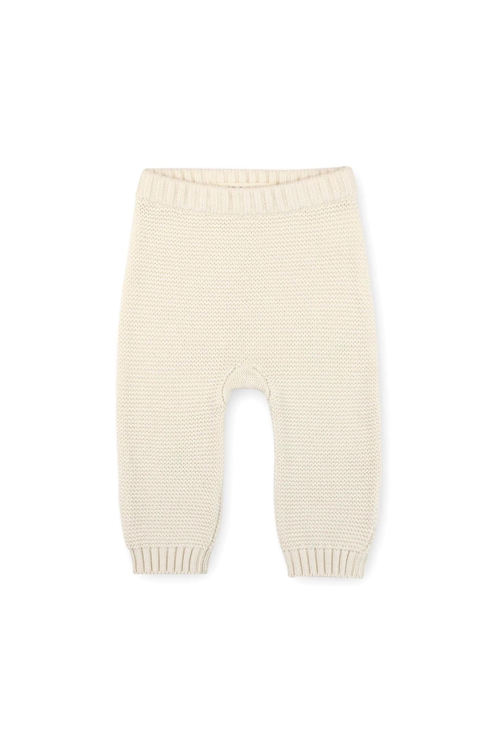 Organic Cotton Cable Sweater and Legging Set for Babies, Ivory, 0-24M