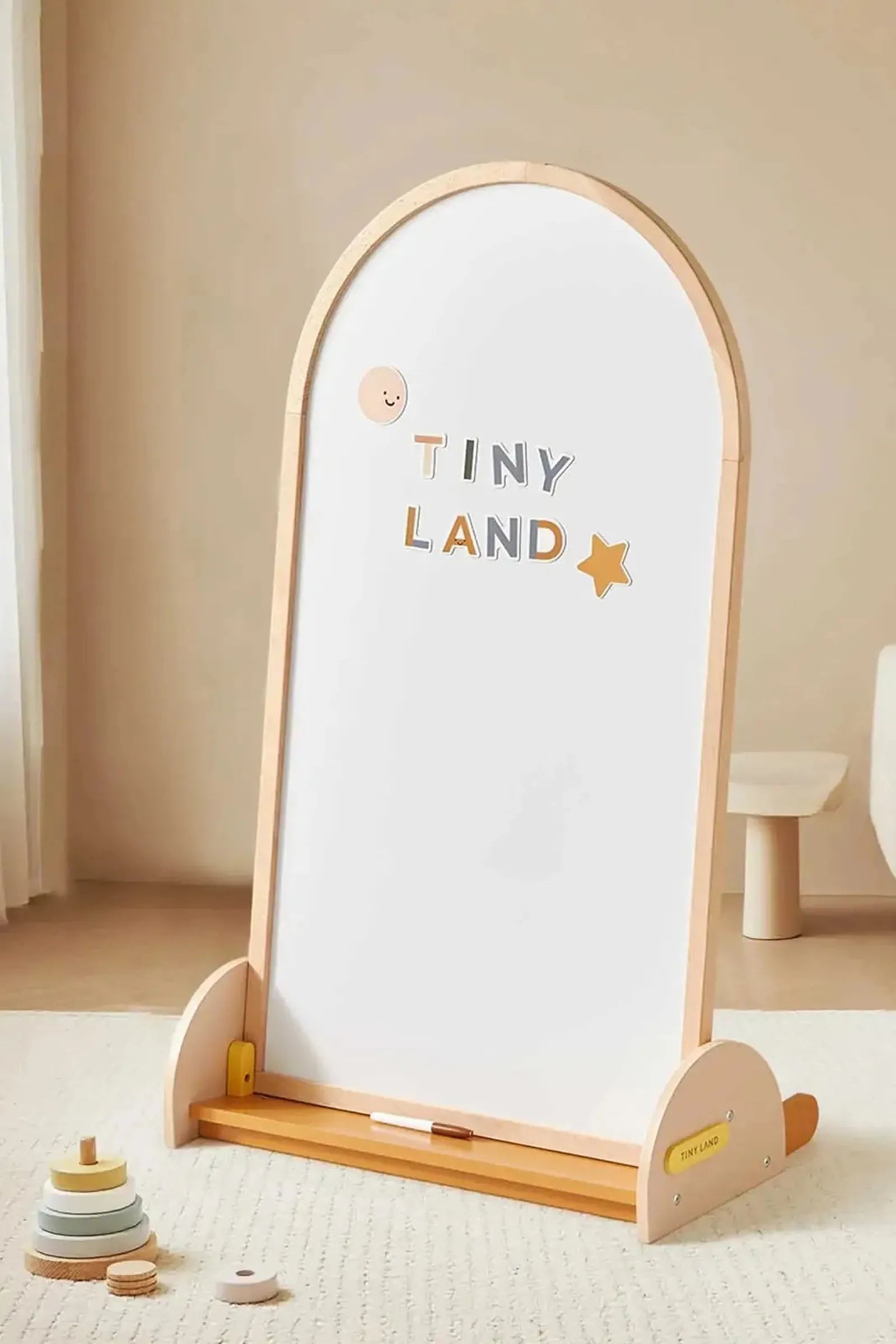 2-in-1 Double-Sided Arched Magnet Chalkboard