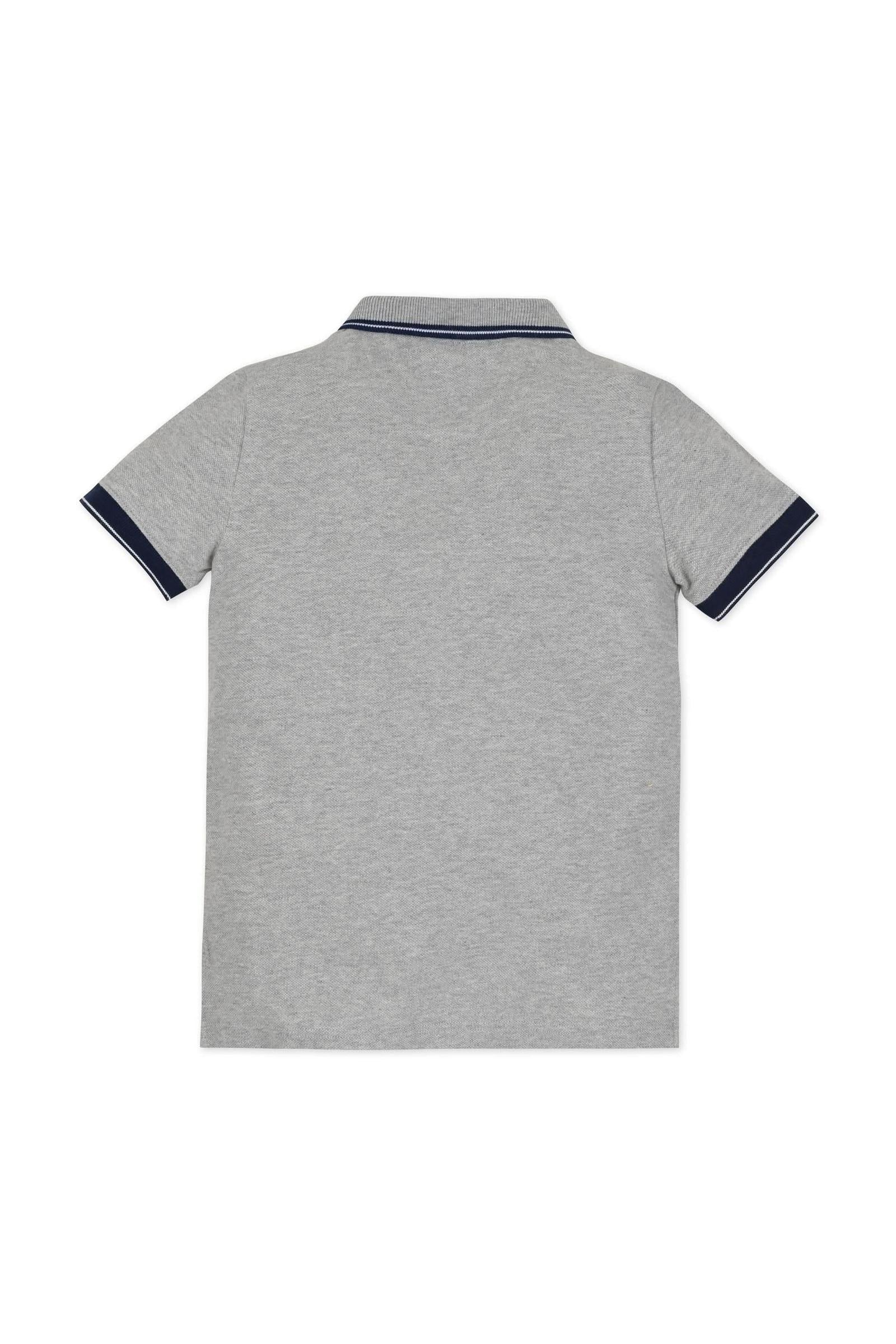Organic Cotton Pique Polo, Dark Gray Heather, Toddler & Kids