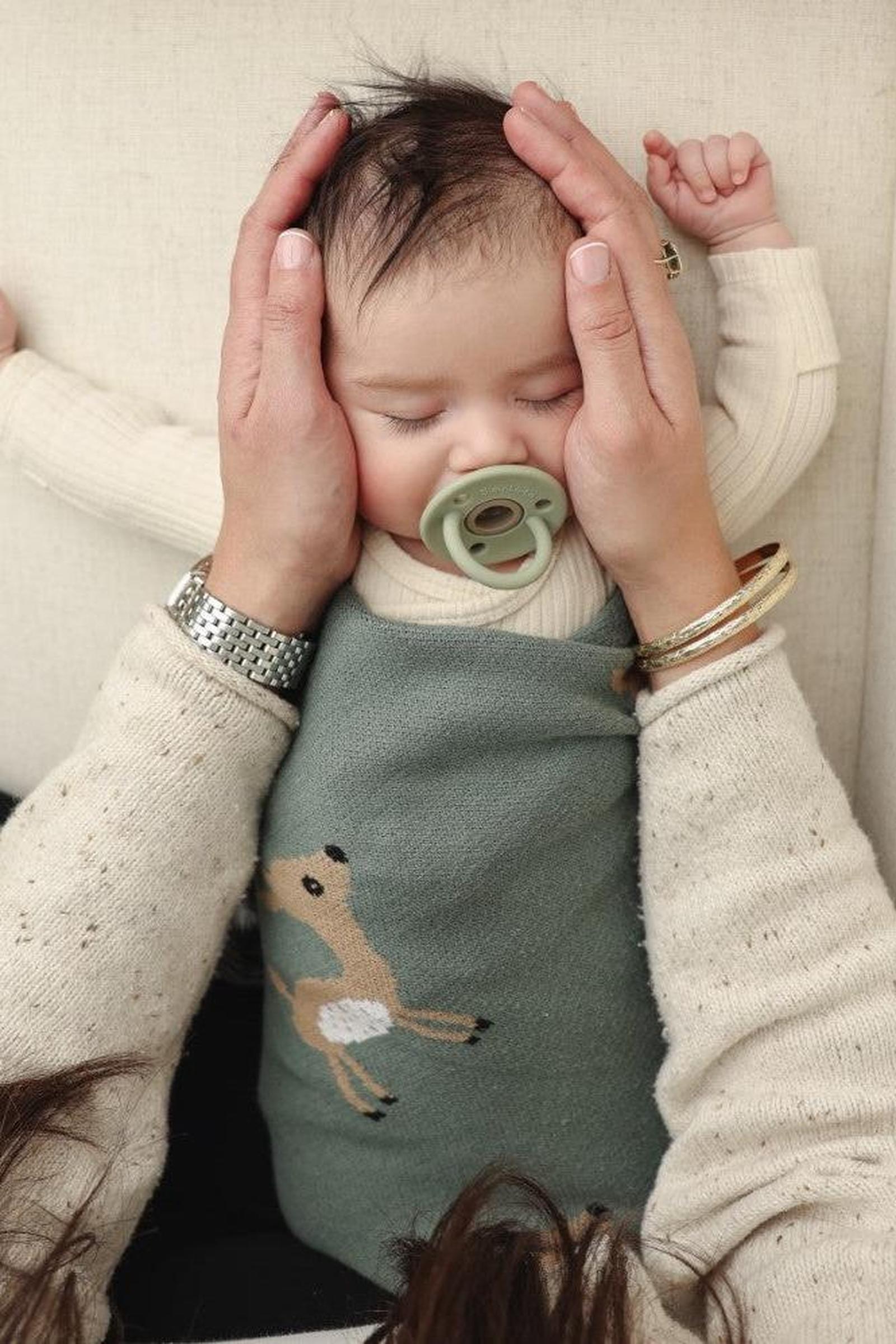 Cotton Deer Knit Luxury Swaddle Blanket, 100% OEKO Tex Pima Cotton