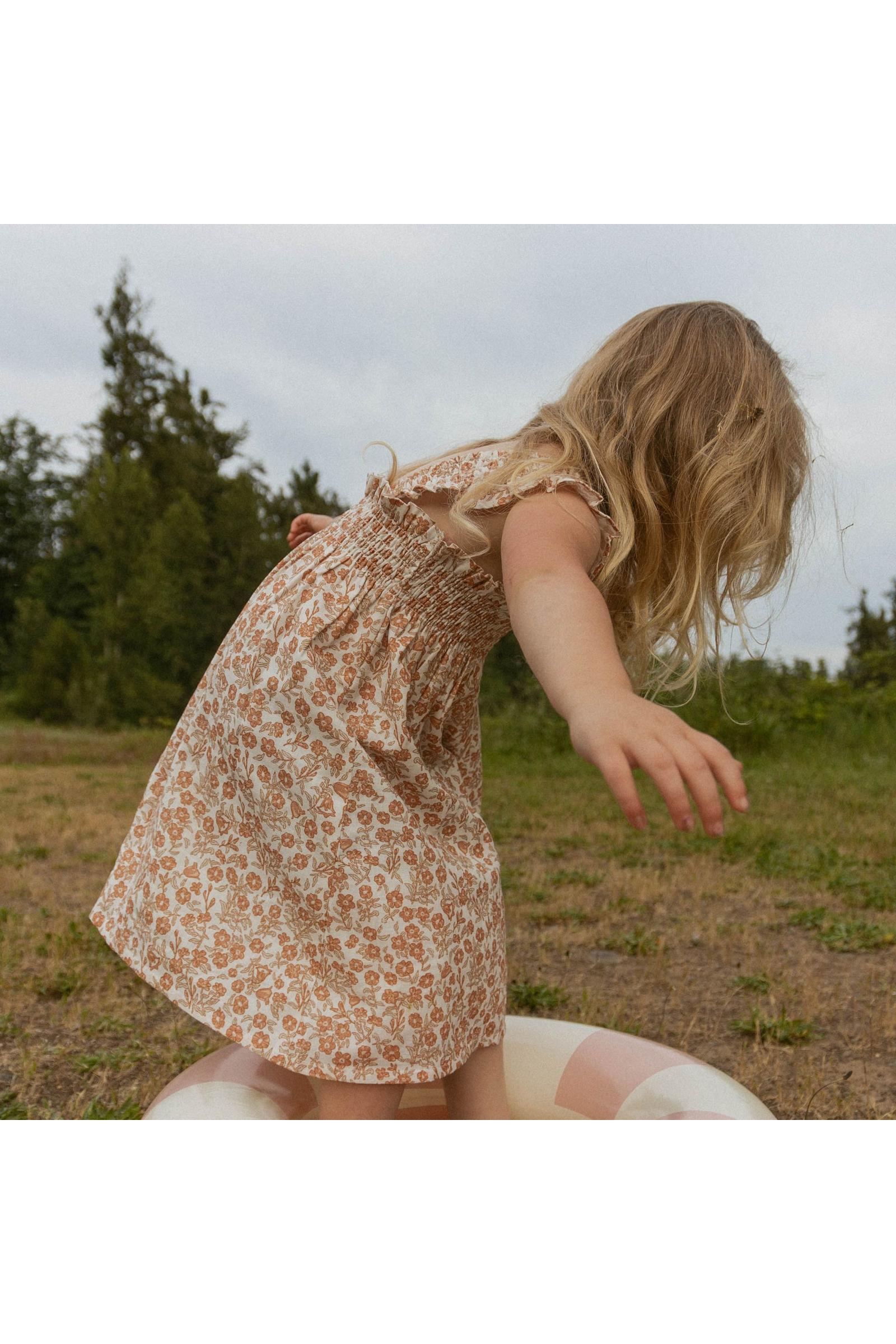 Organic Smocked Sundress - Sienna