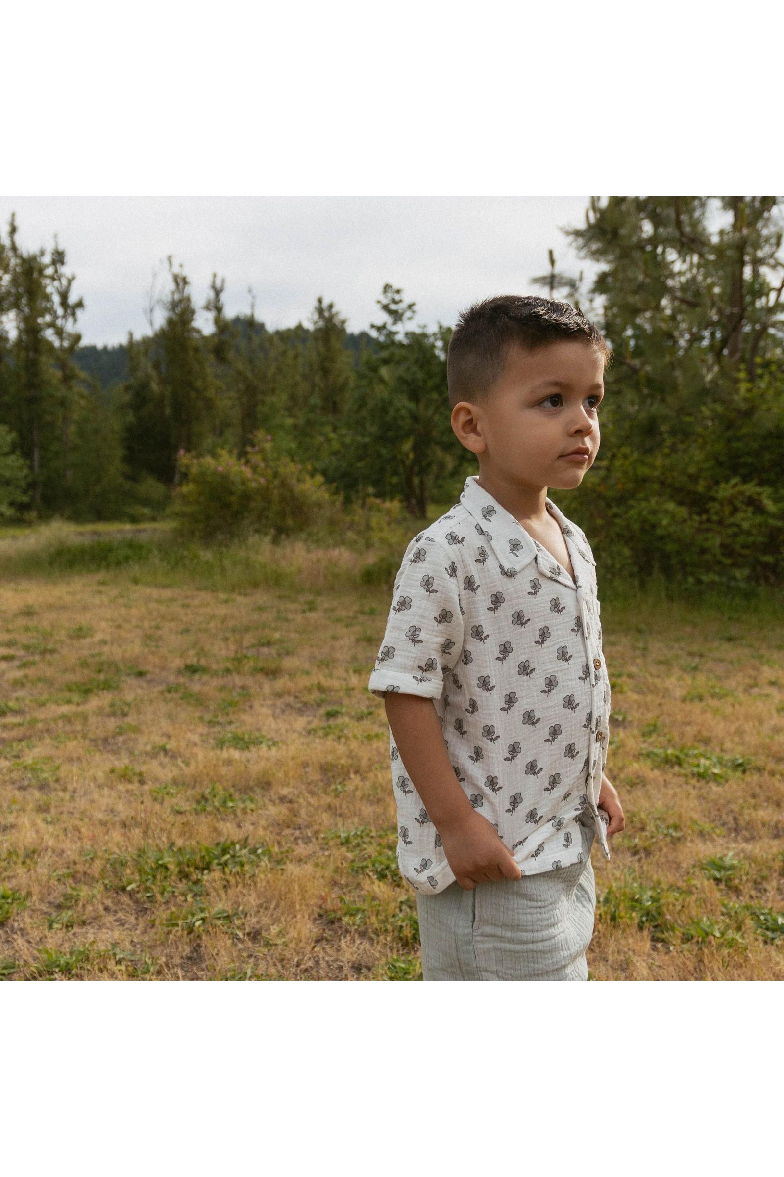 Organic Shirt & Shorts Set - Poppy