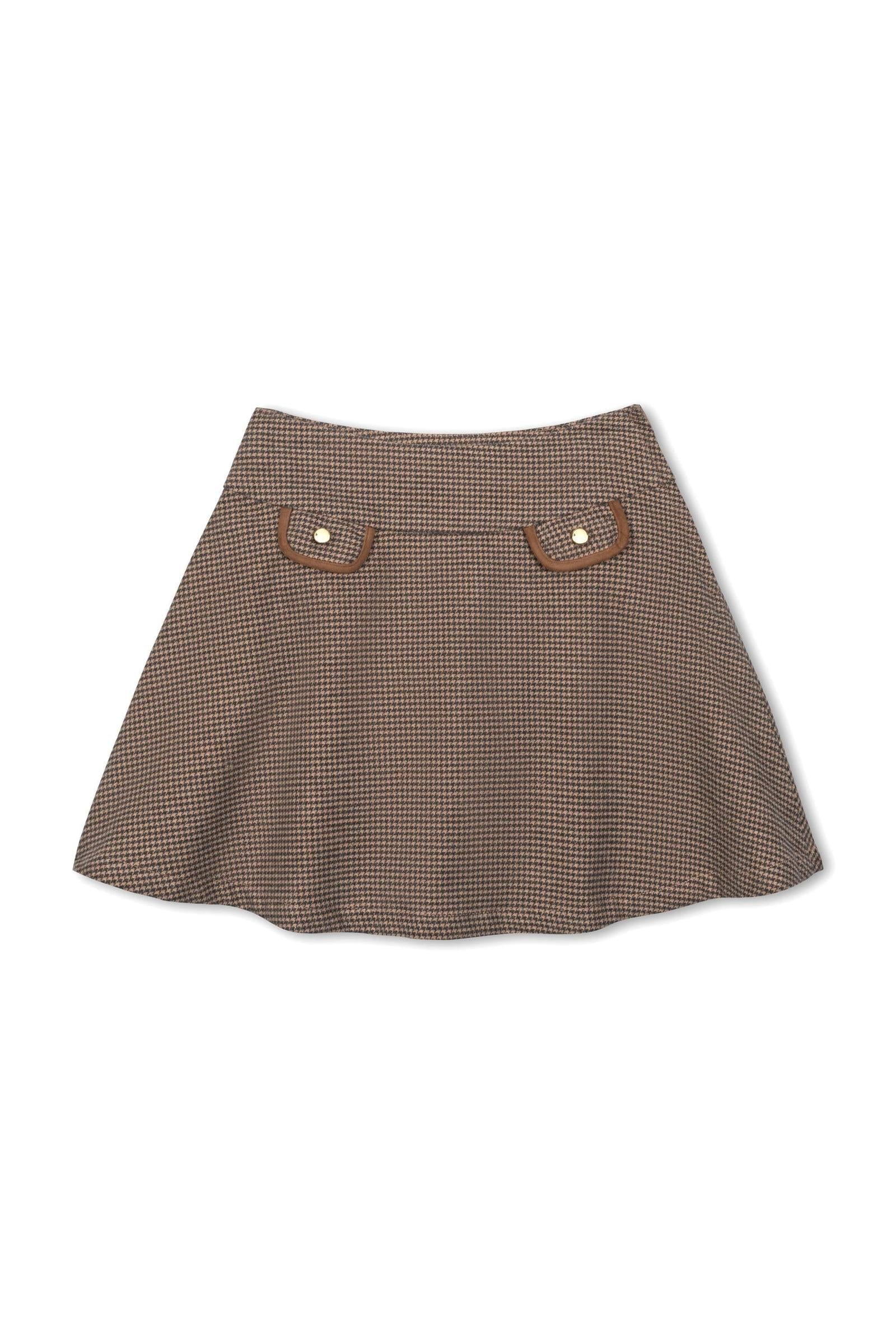 Organic Cotton Circle Skirt, Camel, Sizes 2T-12