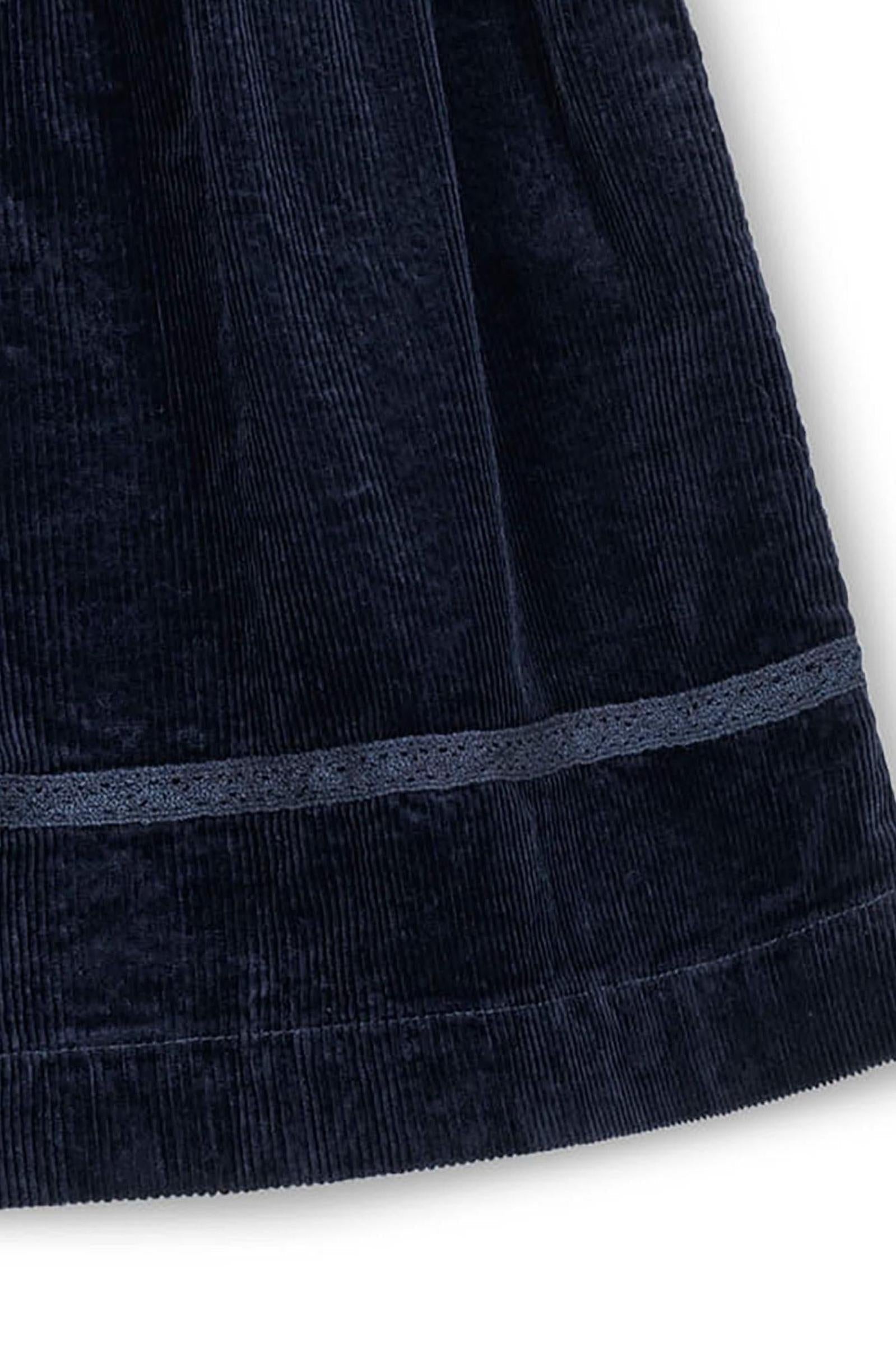 Organic Cotton Flutter Jumper Dress, Navy, Toddler & Kids