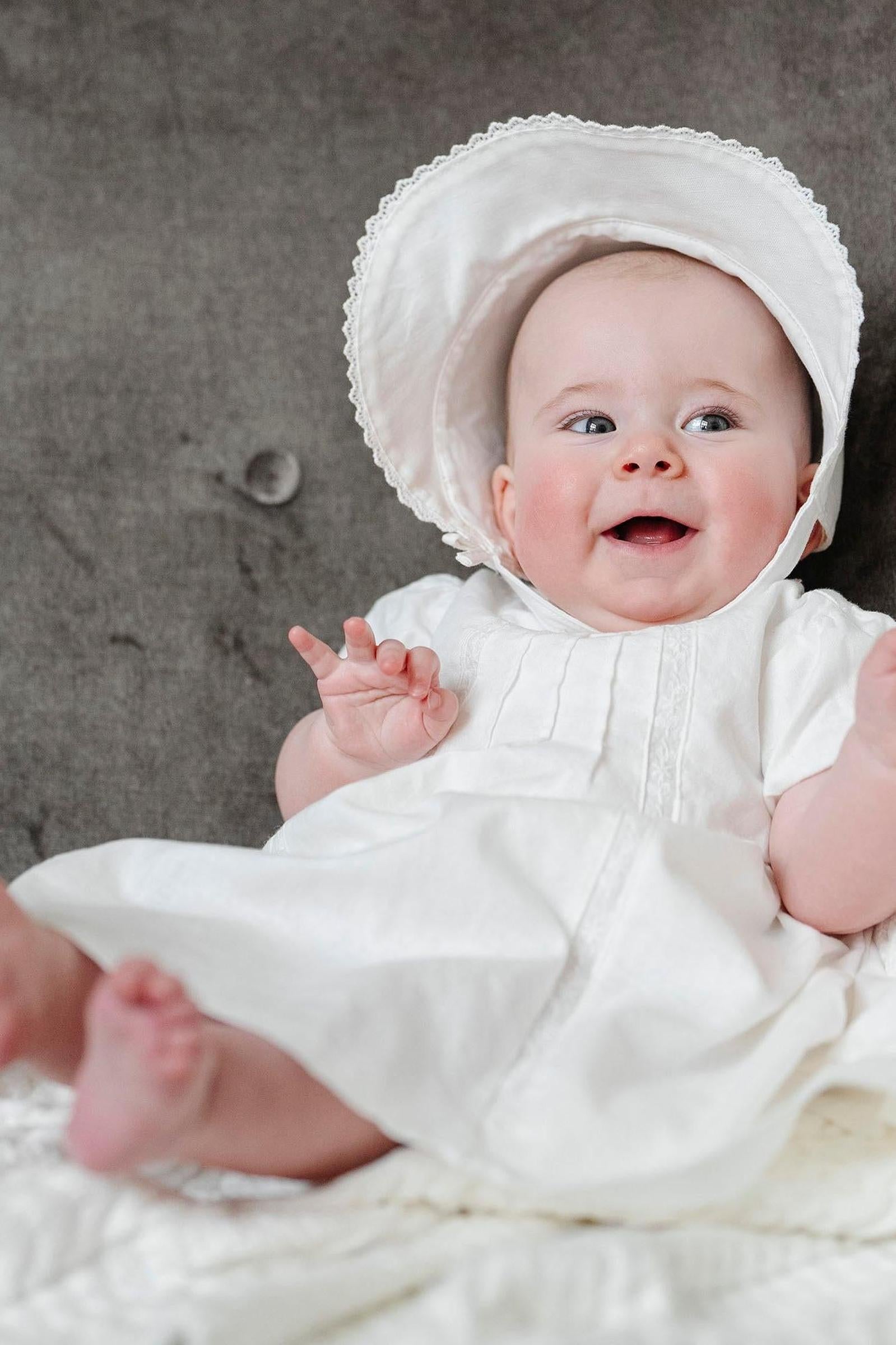 Special Occasion Linen Pintuck Dress for Babies, White, 0-24M