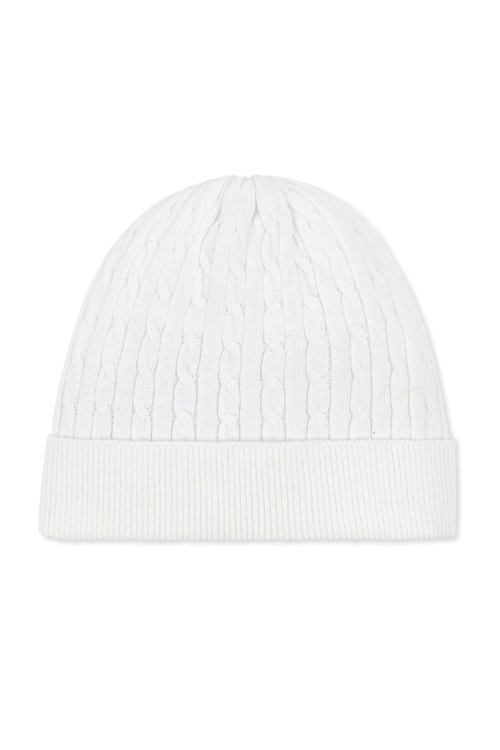 Organic Cotton Baby Beanie & Bootie Gift Set, Soft White