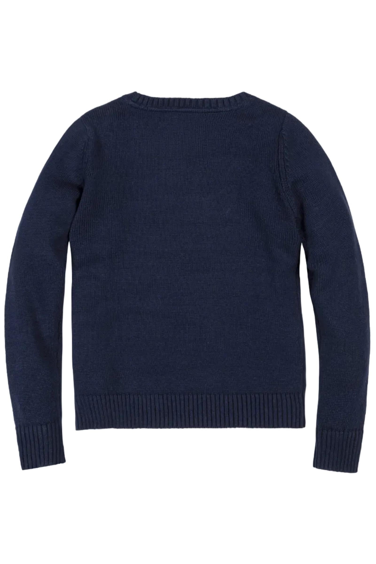 Organic Cotton Crew Neck Flag Sweater, Boy Sizes 2T-18, Family Matching Outfits