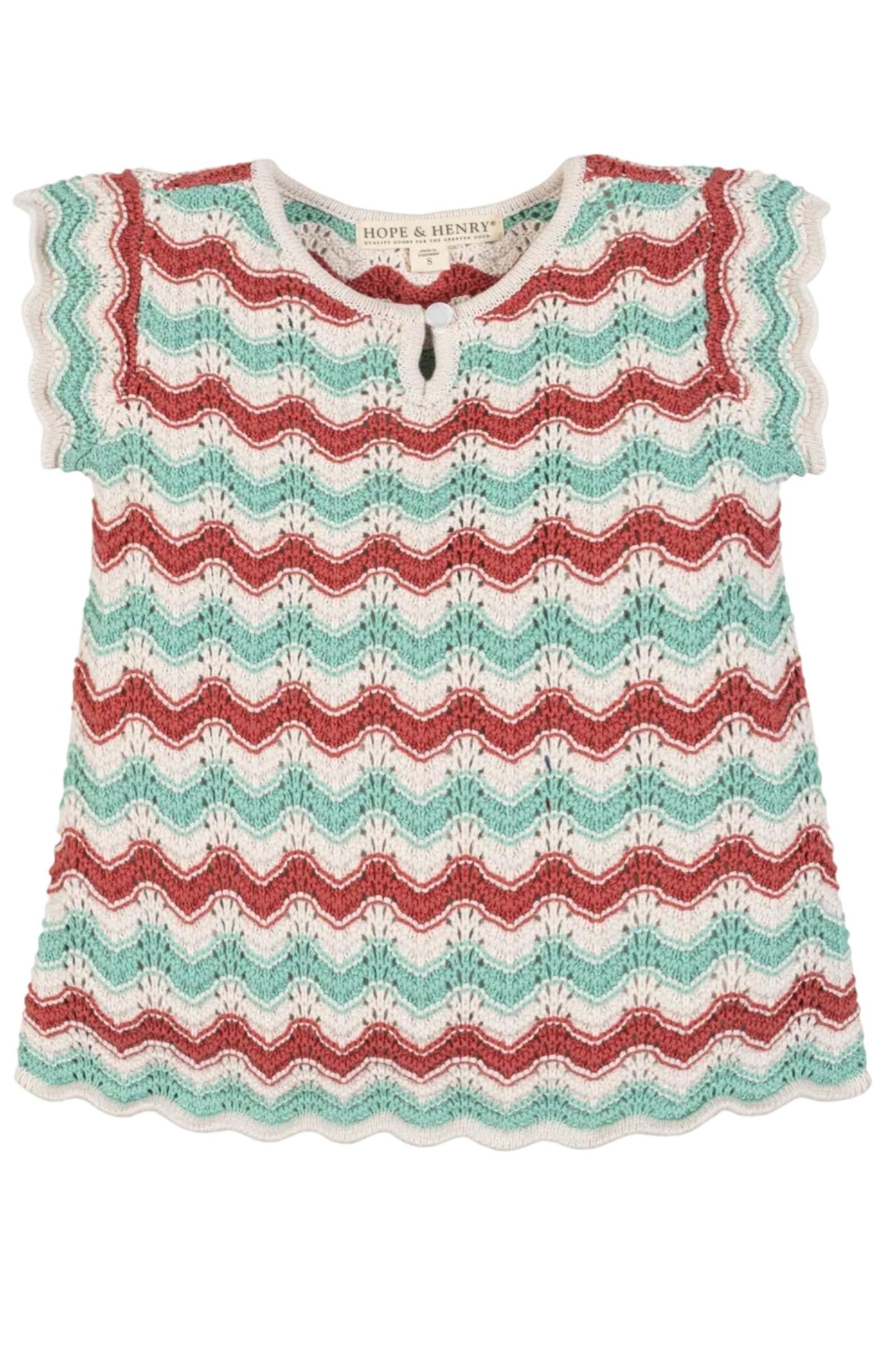 Organic Cotton Flutter Sleeve Sweater Top, Tidal Wiggle, Toddler & Kids, Family Matching Outfits