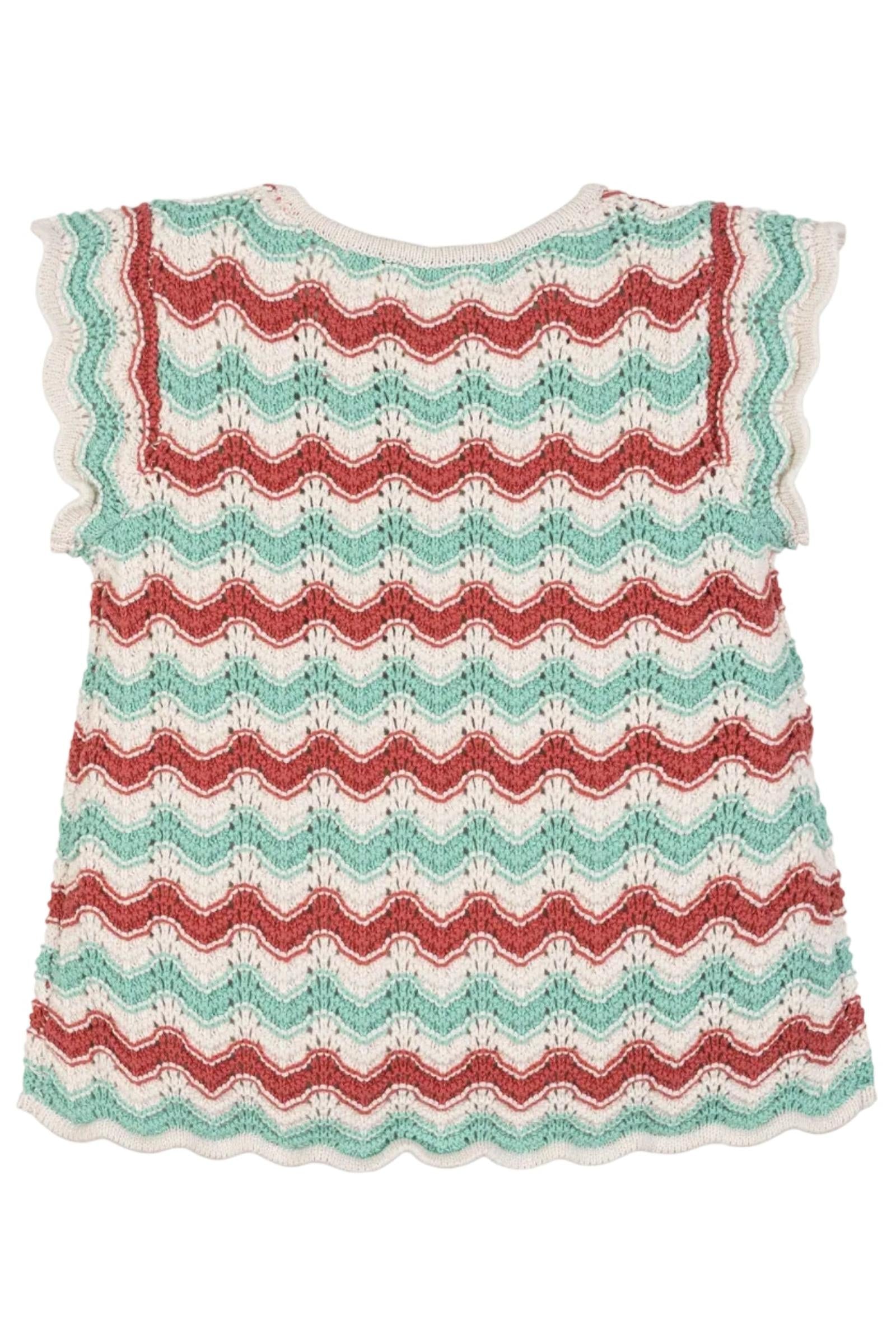 Organic Cotton Flutter Sleeve Sweater Top, Tidal Wiggle, Toddler & Kids, Family Matching Outfits