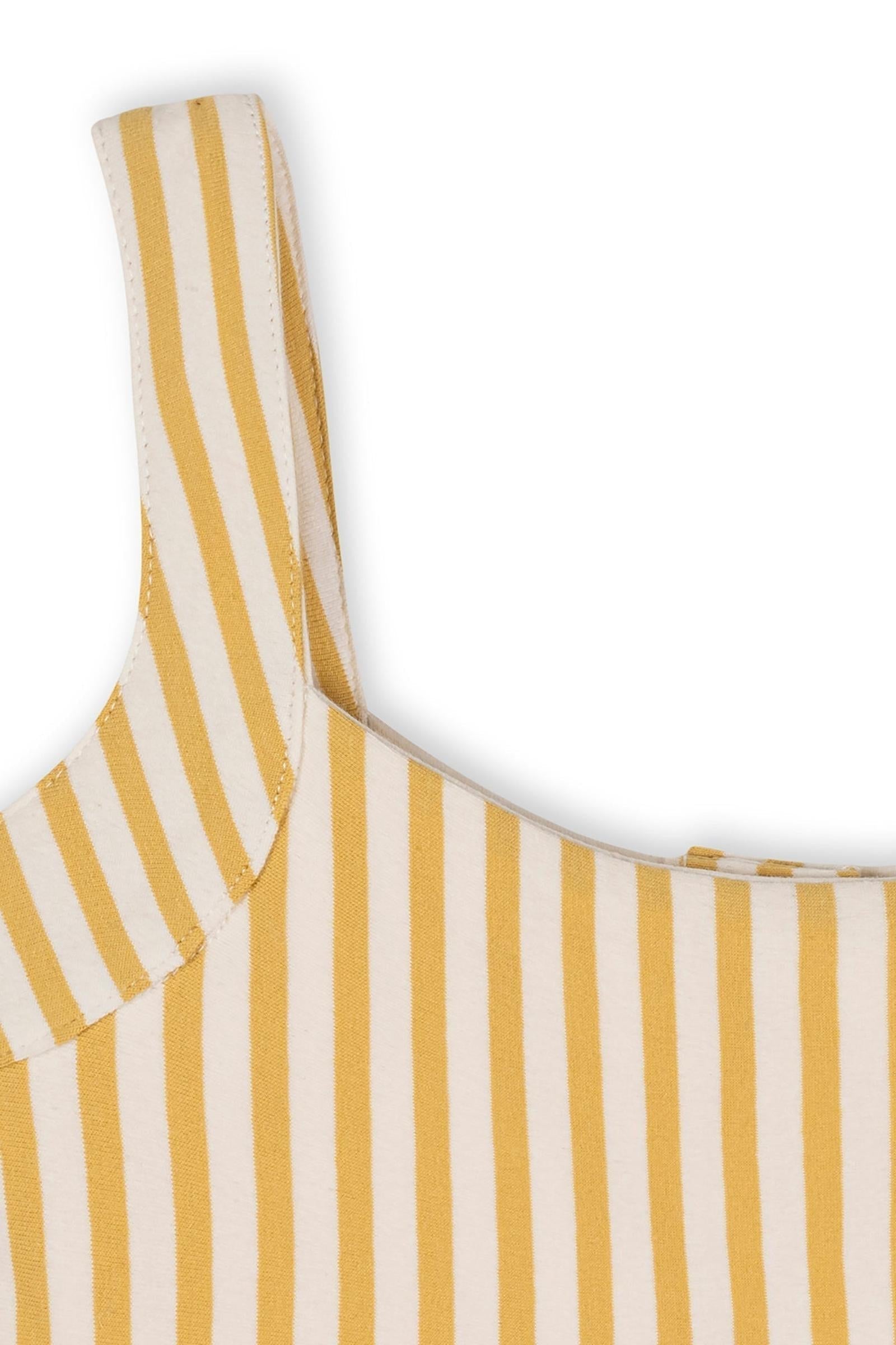 Organic Cotton Knit Tank Sundress with Flounce, Sunny Stripe, Toddler & Kids