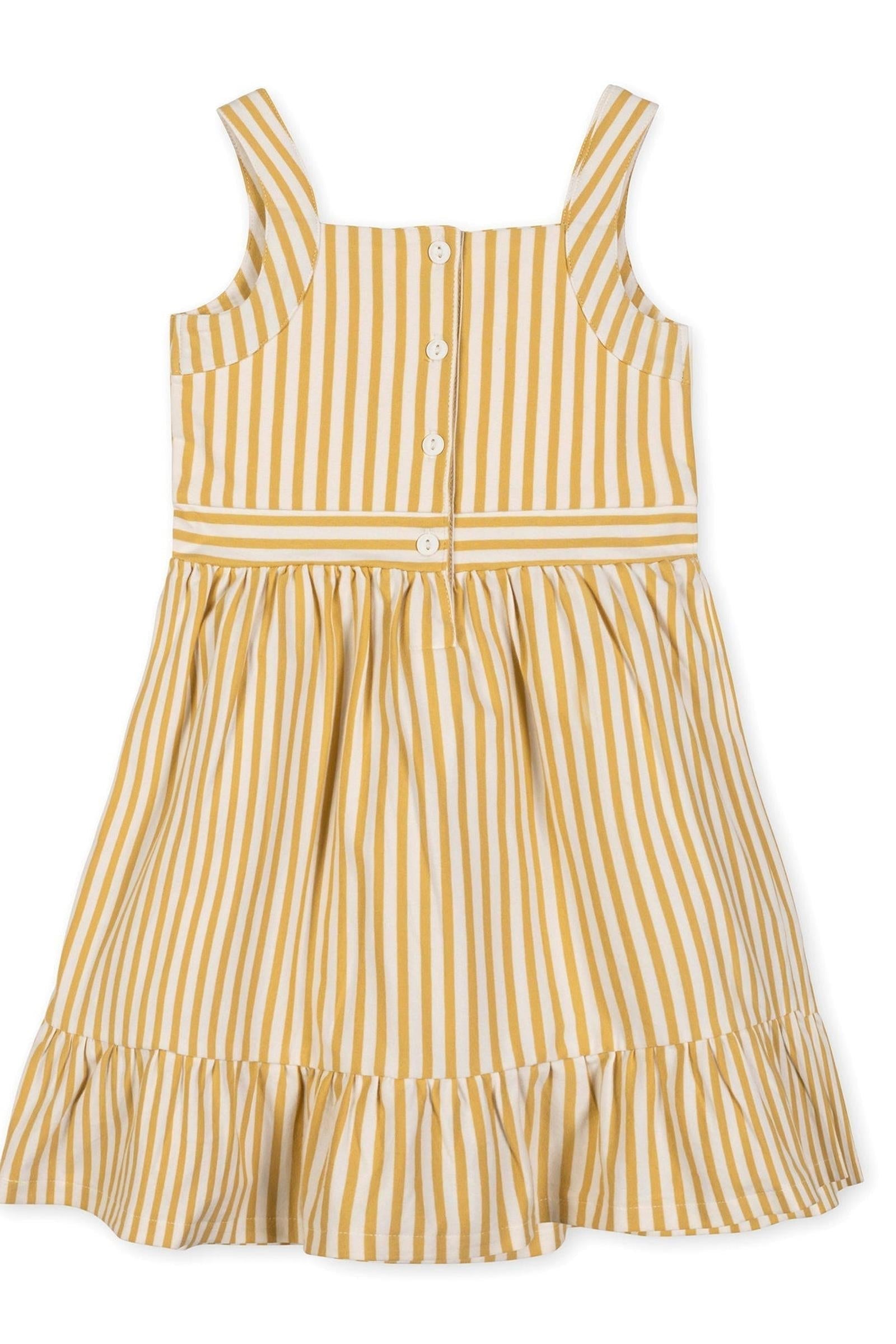 Organic Cotton Knit Tank Sundress with Flounce, Sunny Stripe, Toddler & Kids