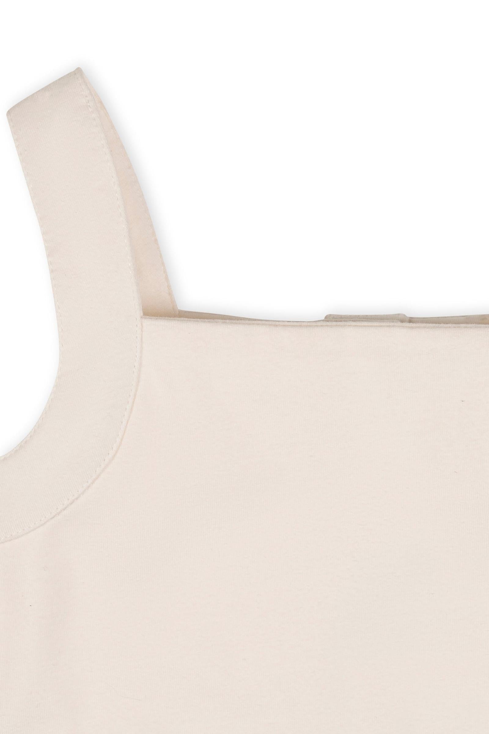 Organic Cotton Knit Tank Sundress with Flounce, Bluebell & Cream, Toddler & Kids