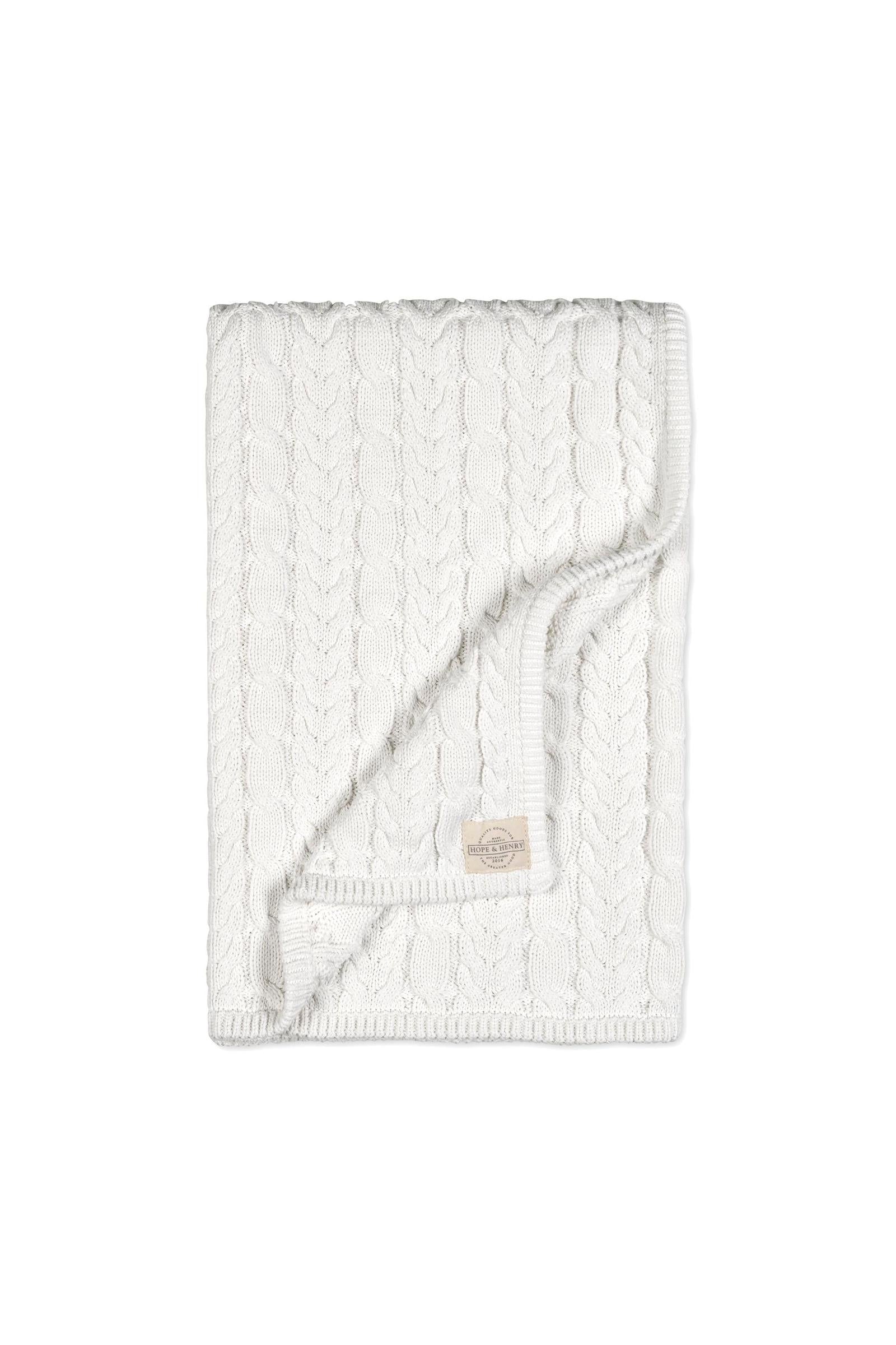 Baby Organic Cardigan, Legging, and Blanket 3-Piece Boxed Gift Set, Snow White