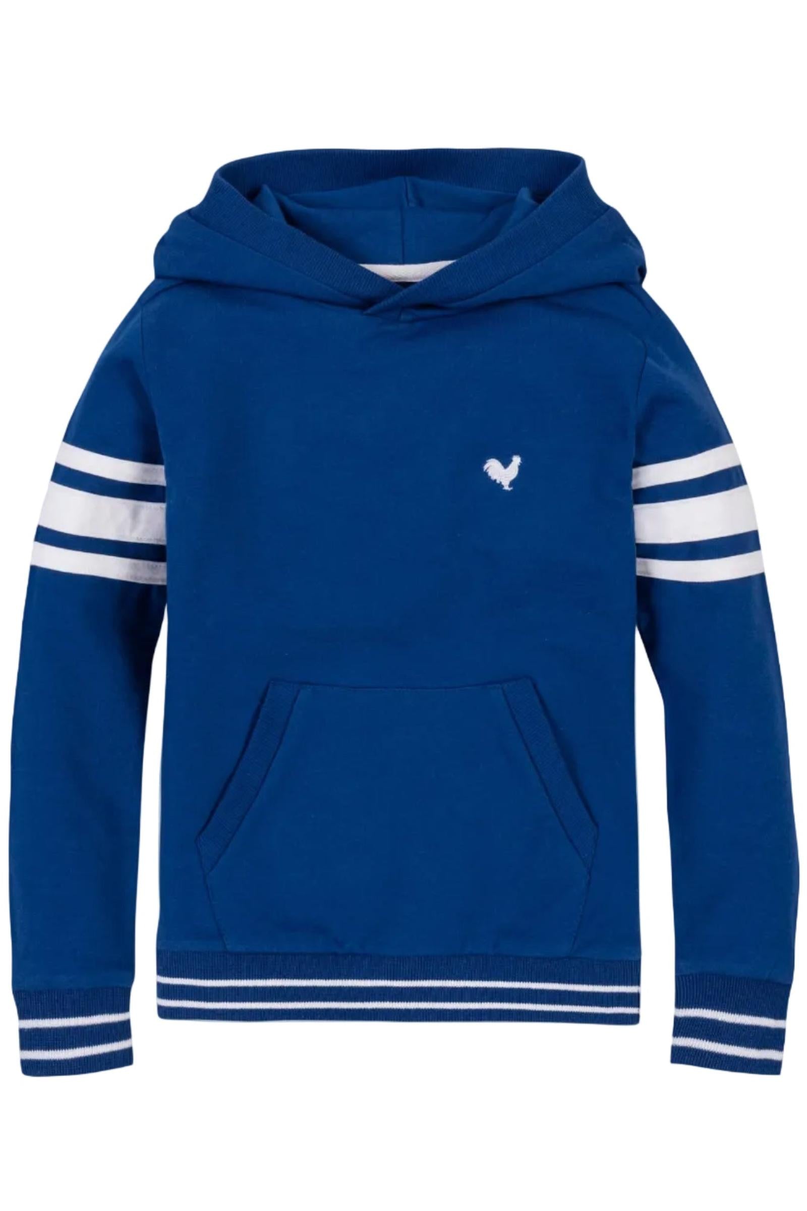 Organic Cotton French Terry Kanga Hoodie, Blue, Sizes 2T-18
