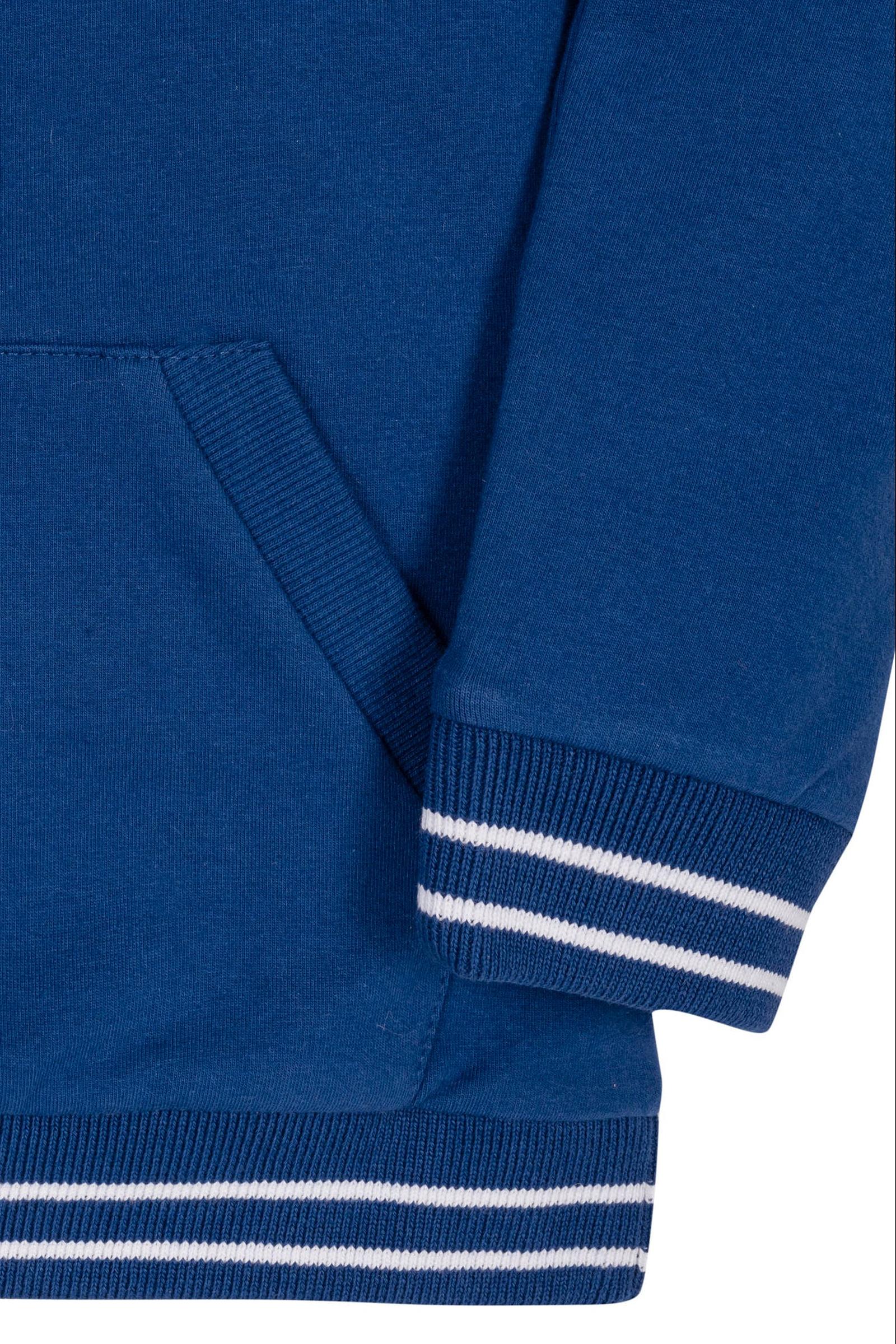 Organic Cotton French Terry Kanga Hoodie, Blue, Sizes 2T-18