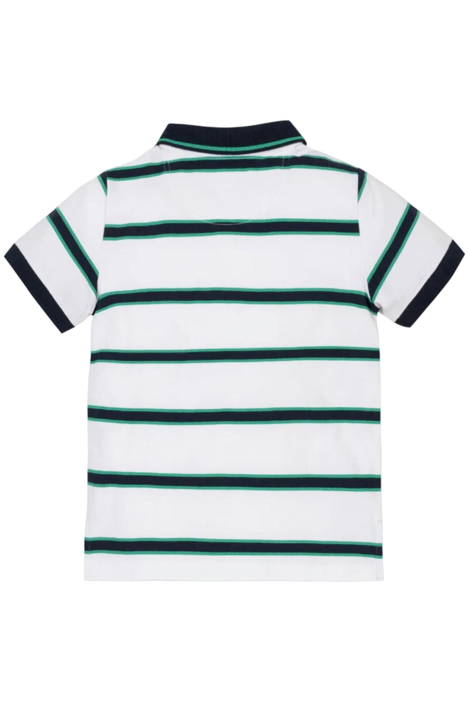 Organic Cotton Jersey Polo Shirt, Pickleball Stripe, Sizes 2T-18