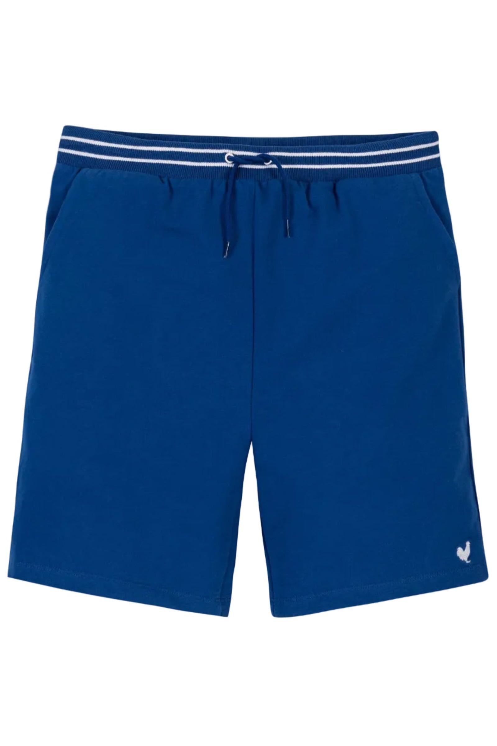 Organic Cotton French Terry Pull-On Short, Blue, Sizes 4T-14