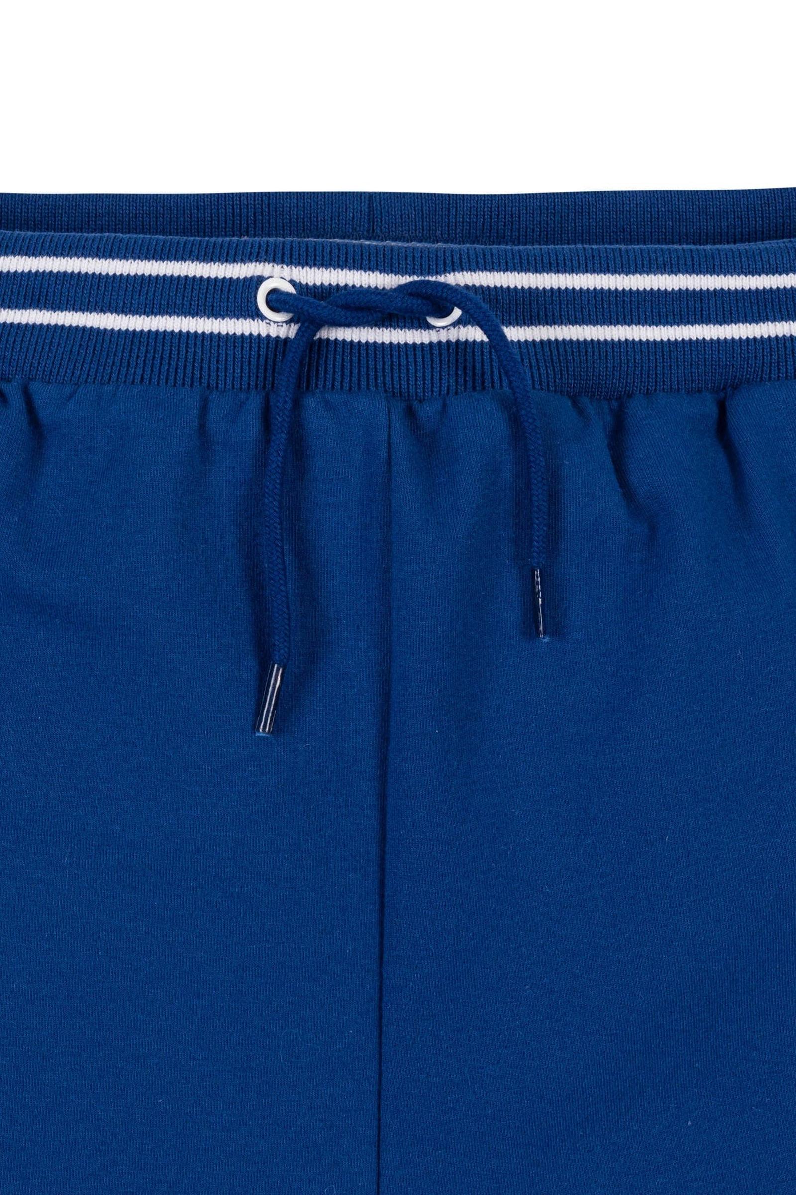 Organic Cotton French Terry Pull-On Short, Blue, Sizes 4T-14