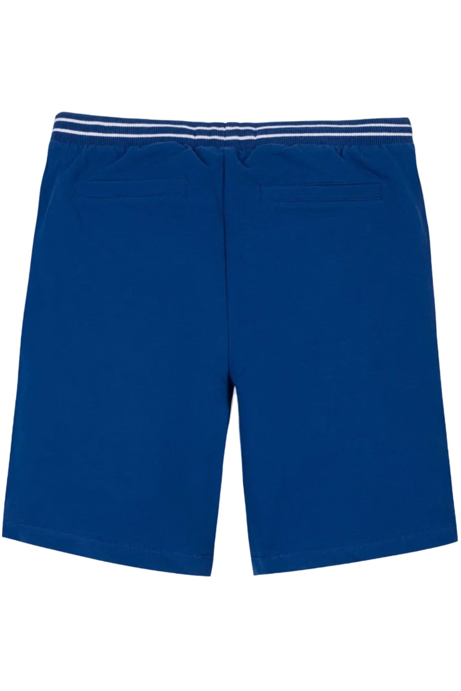 Organic Cotton French Terry Pull-On Short, Blue, Sizes 4T-14