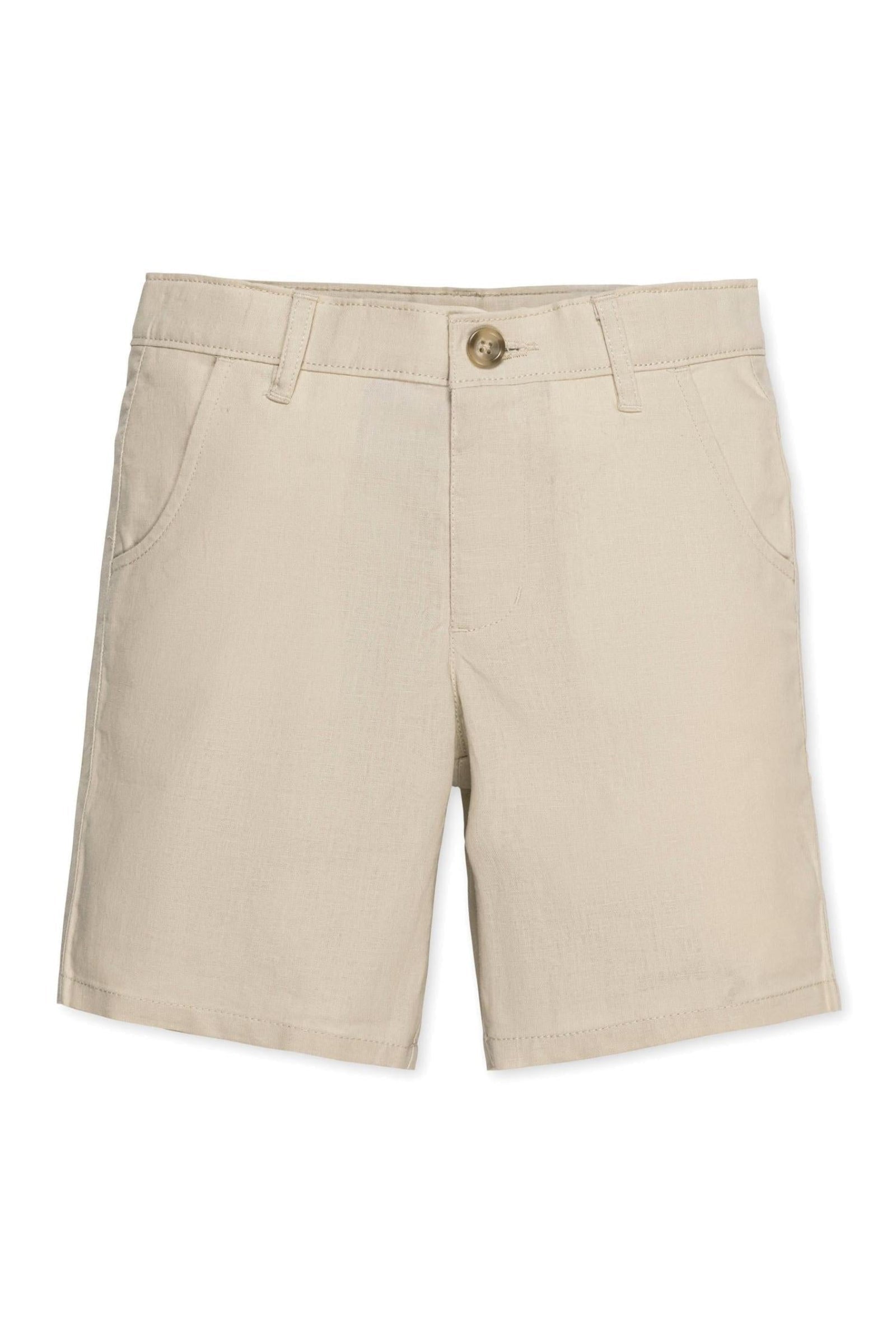Organic Cotton/Linen Shorts for Boys, Sand, Toddler & Kids