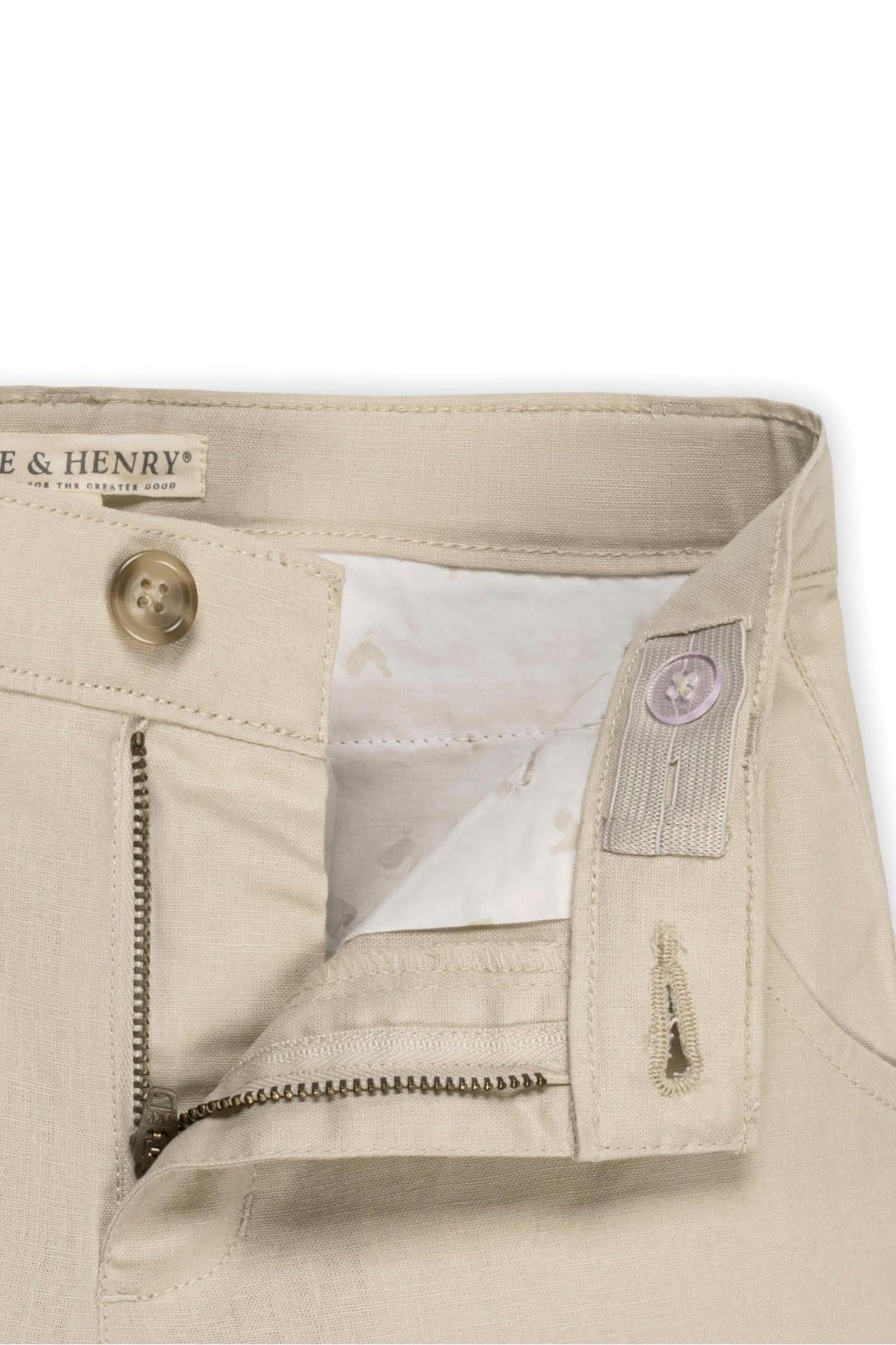 Organic Cotton/Linen Shorts for Boys, Sand, Toddler & Kids